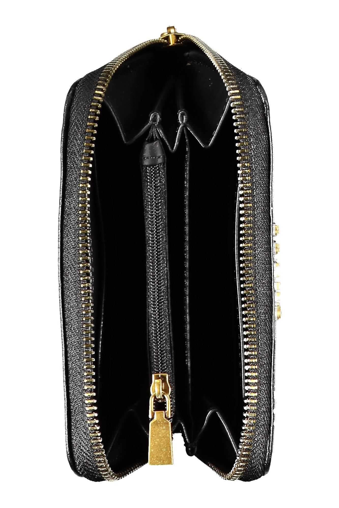 VB897740_NEBLACK – Elegante Damenbrieftasche Schwarz mit Reißverschluss und Münzfach – Größe: UNI – Farbe: Nero