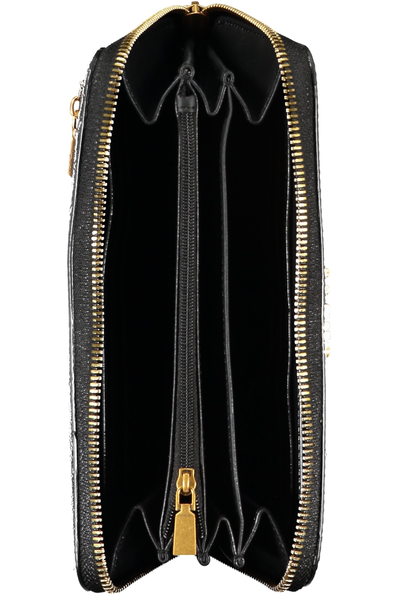 GC850046_NECHARCOAL – Damen-Geldbörse Schwarz: 5 Fächer, Reißverschluss, Stilvoll & Praktisch – Größe: UNI – Farbe: Nero