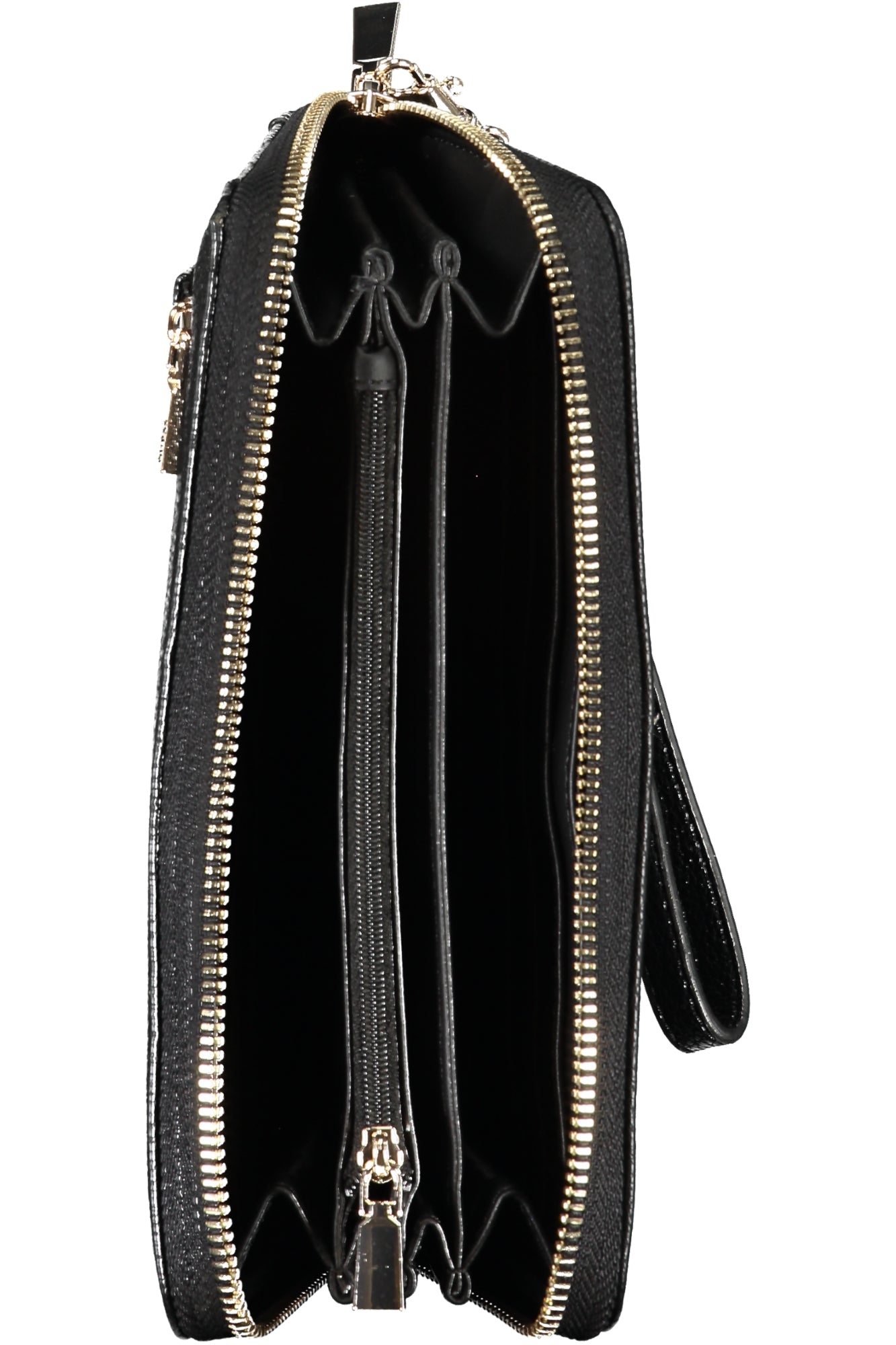 BG877846_NEBLACK – Elegante Damen-Geldbörse Schwarz mit vielen Fächern & Reißverschluss – Größe: UNI – Farbe: Nero