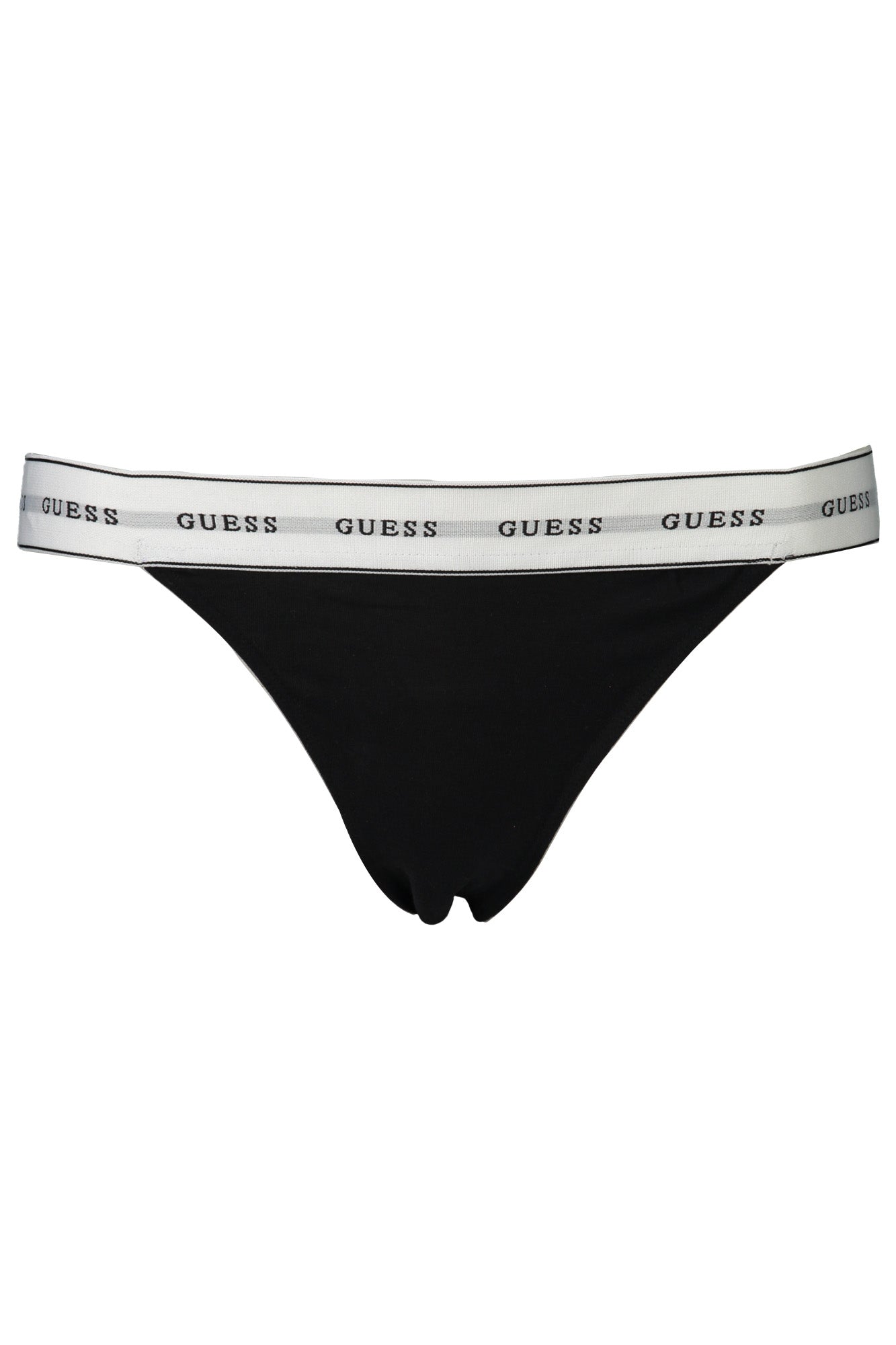 O2BE04KBBU1_NEJBLK – Damen Tanga aus Bio-Baumwolle - Schwarz, Elastisch, Stilvoll – Größe: XS – Farbe: Nero