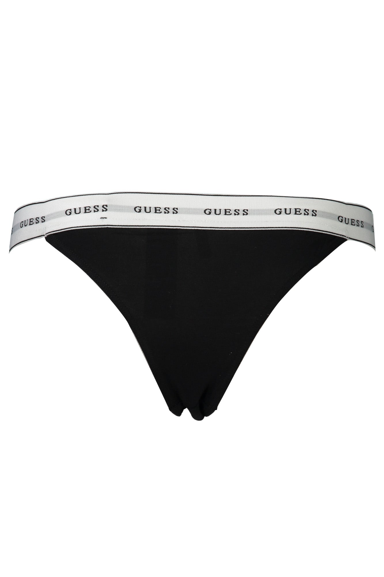 O2BE04KBBU1_NEJBLK – Damen Tanga aus Bio-Baumwolle - Schwarz, Elastisch, Stilvoll – Größe: XS – Farbe: Nero