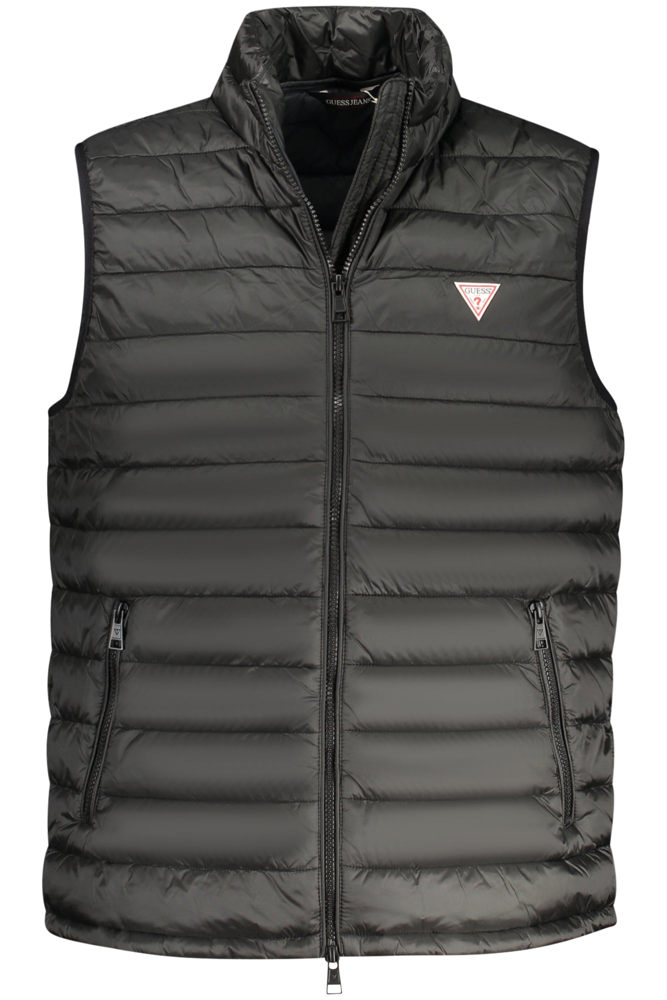 M5RN55WHAB2_NEJBLK – Ärmelloses Herren-Top Schwarz aus recyceltem Polyester mit Taschen – Größe: S, M, L, XL – Farbe: Nero