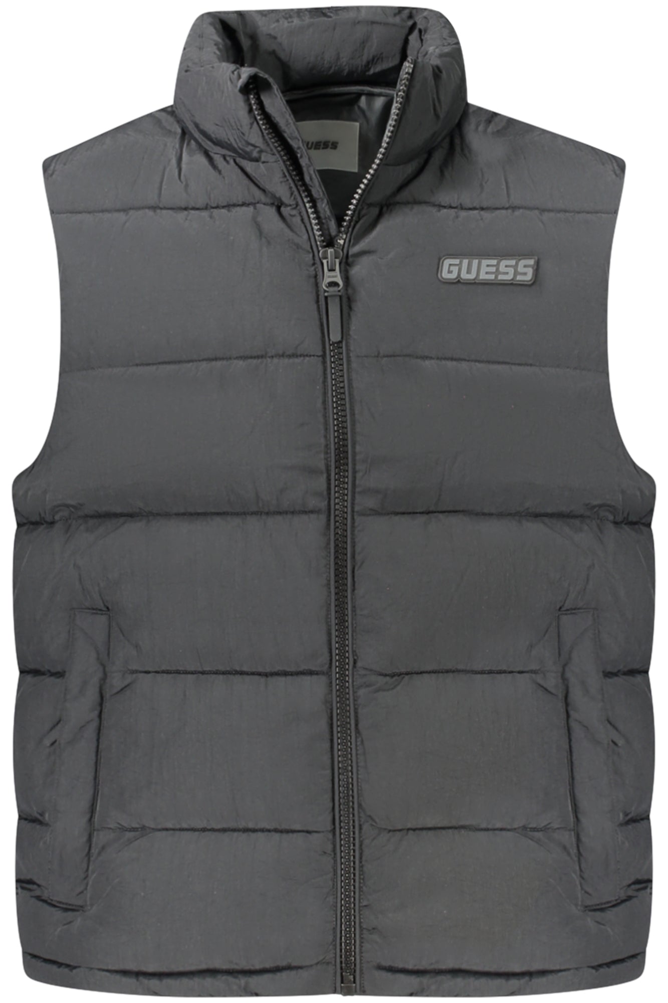 Z5RL00WGTN0_NEJBLK – Ärmelloses Herren-Top in Schwarz – Wasserabweisend mit Taschen – Größe: XS, S, M, L, XL – Farbe: Nero