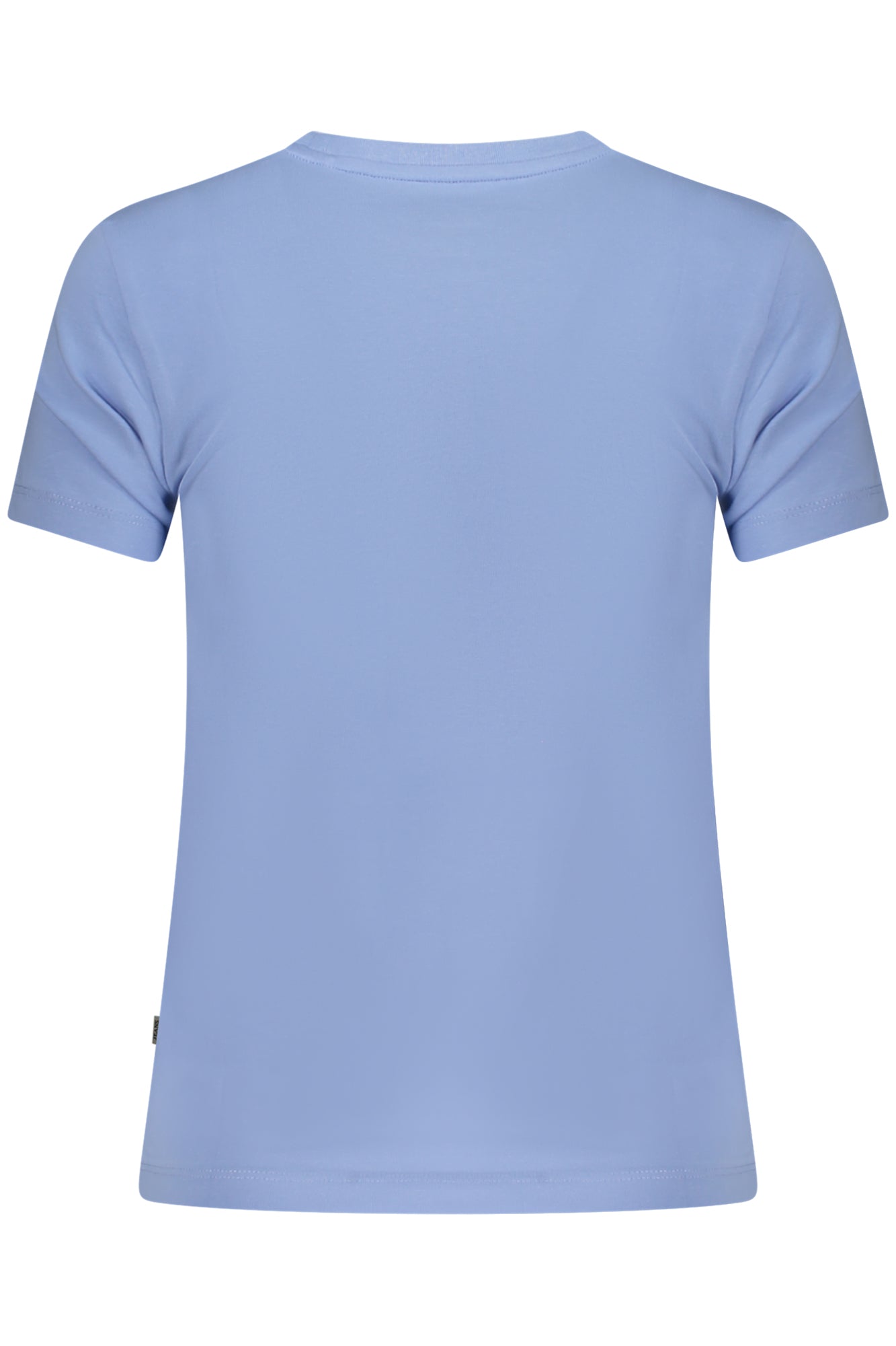 W4YI01J1314_AZG7CP – Damen T-Shirt Kurzarm Blau – Bio-Baumwolle, Logo-Druck, Rundhals – Größe: XS – Farbe: Azzurro