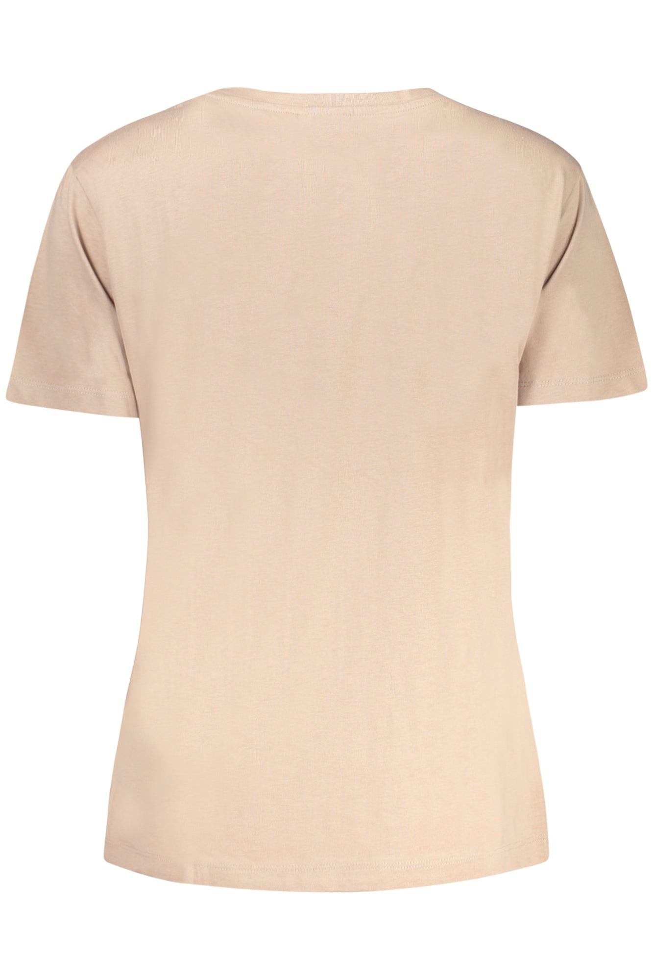 V2YI07K8HM0_BEG4Q9 – Damen Kurzarm T-Shirt Beige aus Bio-Baumwolle mit Logo-Druck – Größe: XS, S, L, M – Farbe: Beige