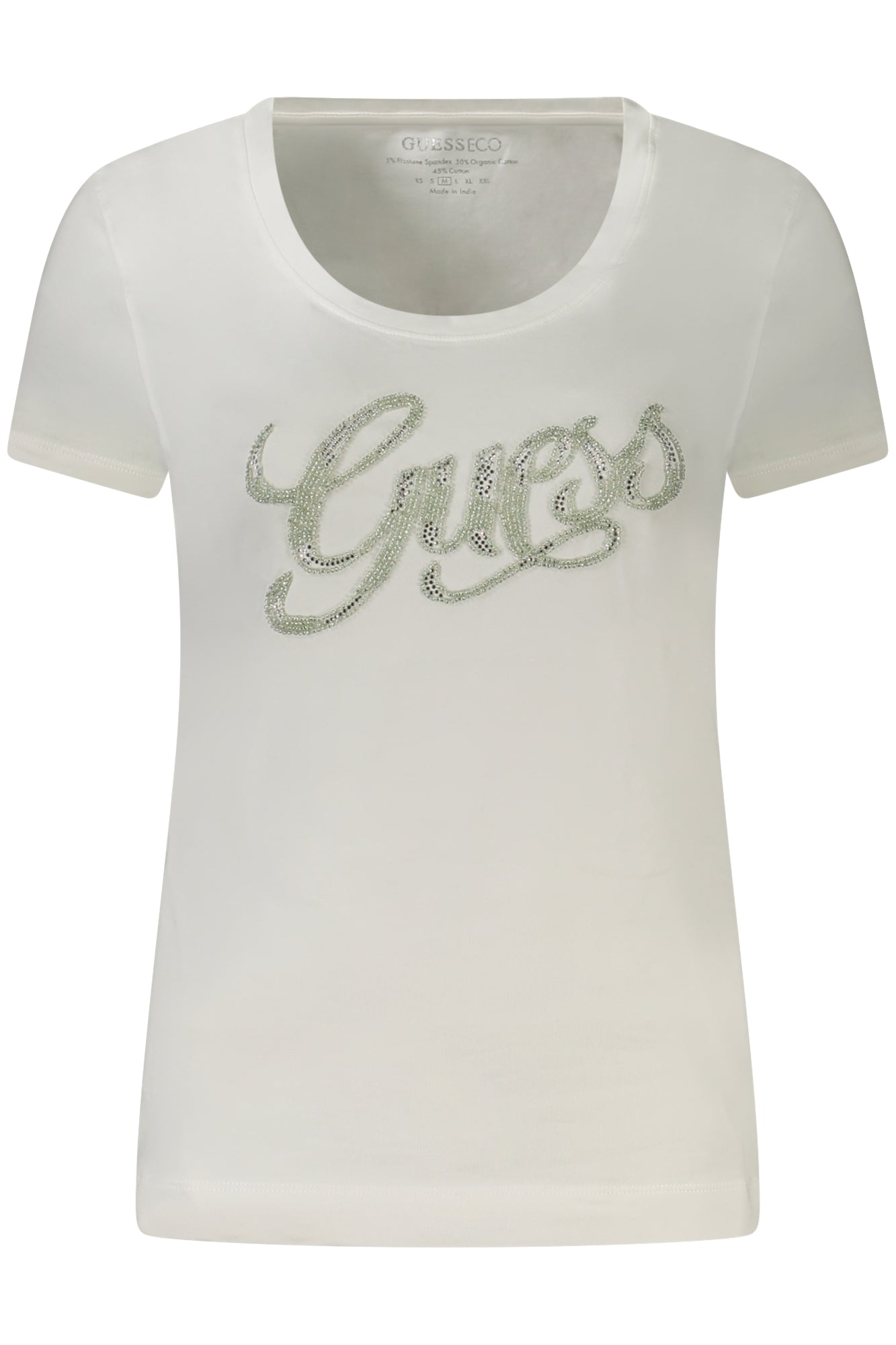 W4GI30J1314_BIG011 – Trendiges Damen T-Shirt in Weiß mit Logo & Bio-Baumwolle – Größe: XS, S, M, L – Farbe: Bianco