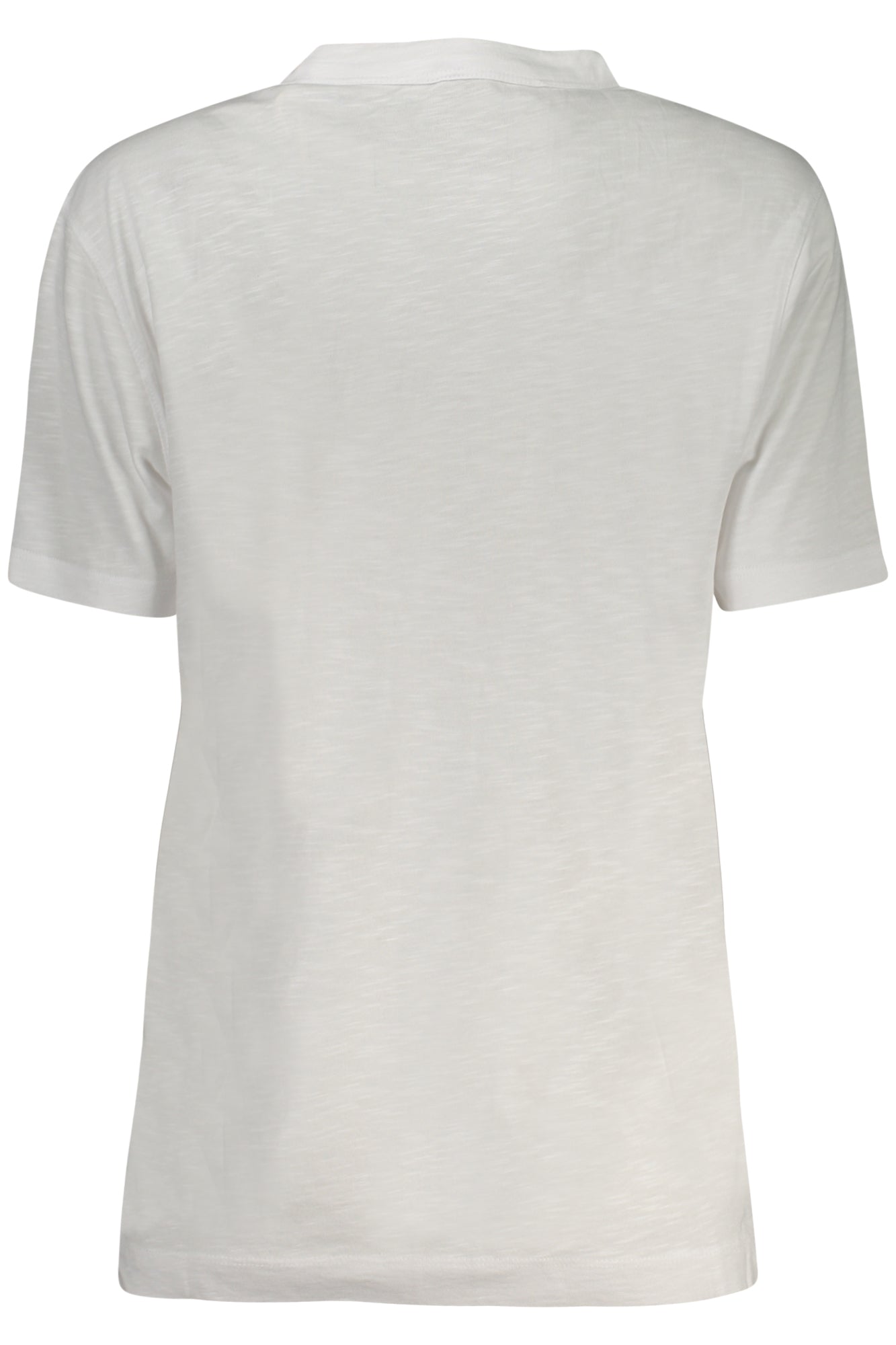 W4YI35KCXT0_BIG011 – Weißes Damen T-Shirt mit Strass & Logo - Kurzarm & Rundhals – Größe: XS, S, M, L – Farbe: Bianco