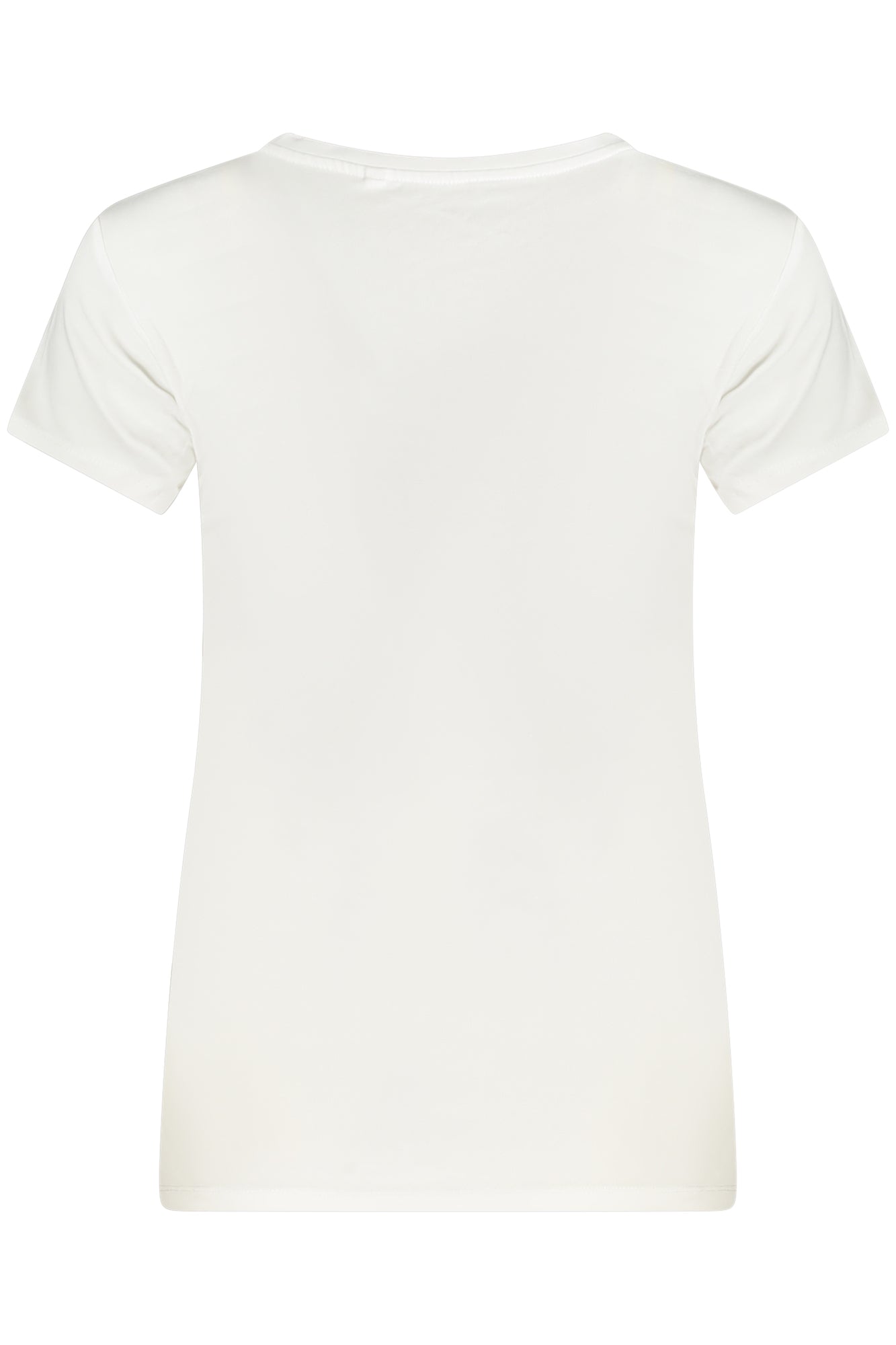 W5GI47KA0Q1_BIG011 – Weißes Damen Kurzarm T-Shirt aus Bio-Baumwolle mit Stickerei-Logo – Größe: XS, S, M, L, XL – Farbe: Bianco