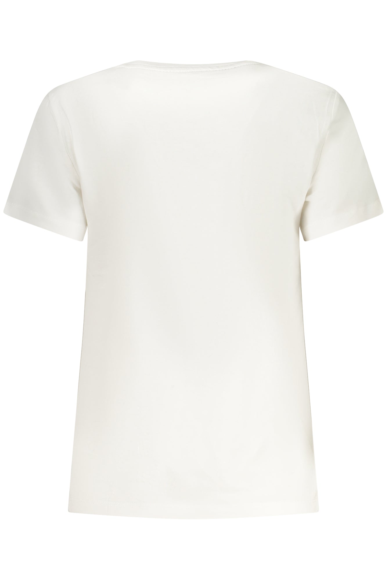 W1YI1BI3Z14_BIG011 – Bio-Baumwoll Damen T-Shirt: Kurzarm, Rundhals, Weiß mit Logo-Druck – Größe: S, M, L, XL, 2XL, XS – Farbe: Bianco