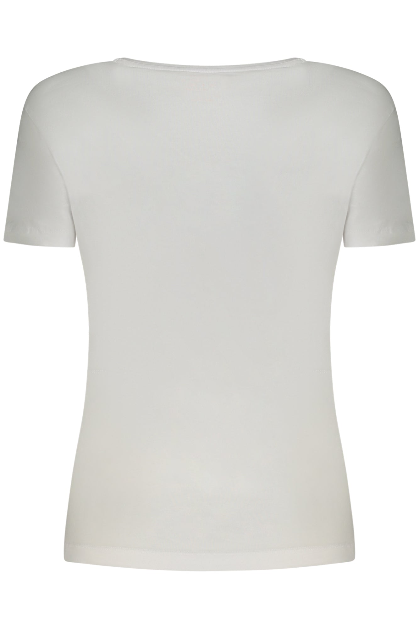 W4GI21J1314_BIG011 – Weißes Damen T-Shirt mit Print & Strass aus Bio-Baumwolle – Größe: M – Farbe: Bianco