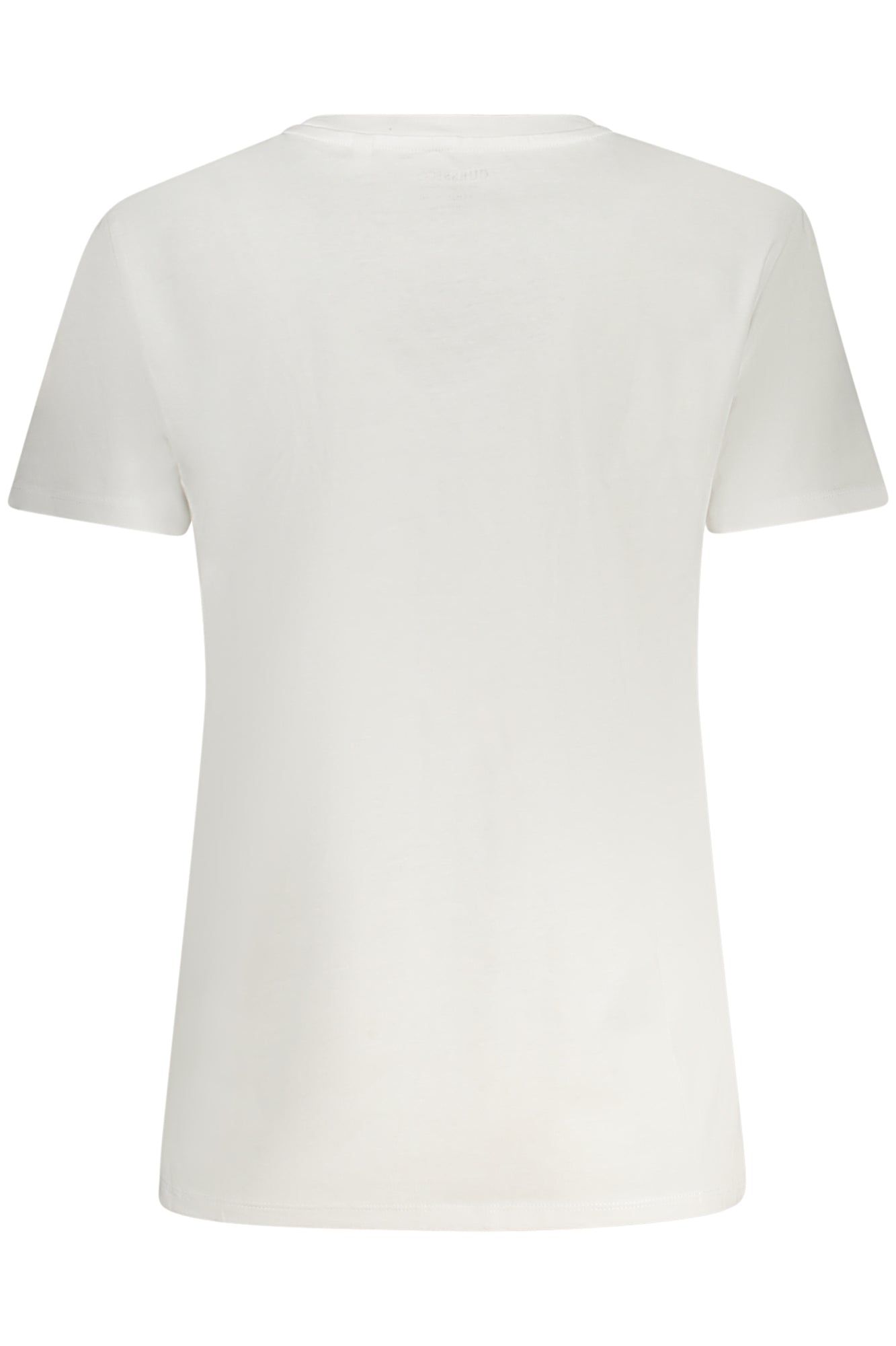 W5RI08K9RM1_BIG011 – Damen Kurzarm T-Shirt Weiß aus Bio-Baumwolle mit Strass und Stickerei – Größe: XS, S, M, L – Farbe: Bianco