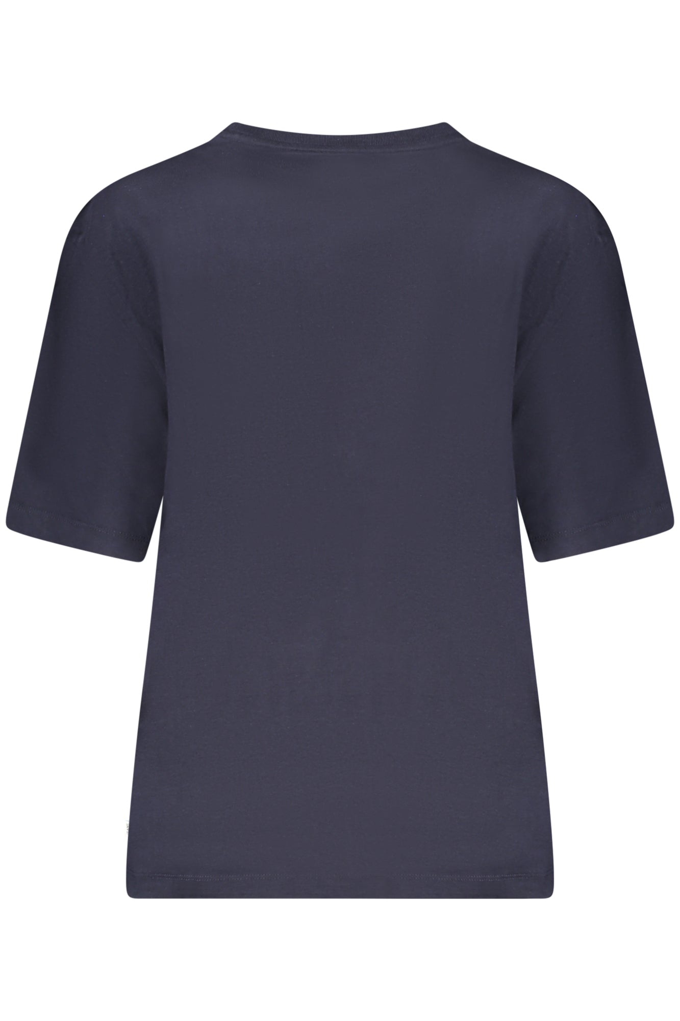 W4YI76K8HM0_BLA71W – Damen Bio-Baumwoll T-Shirt Blau: Kurzarm & Oversize mit Print – Größe: XS, S, M, L, XL – Farbe: Blu