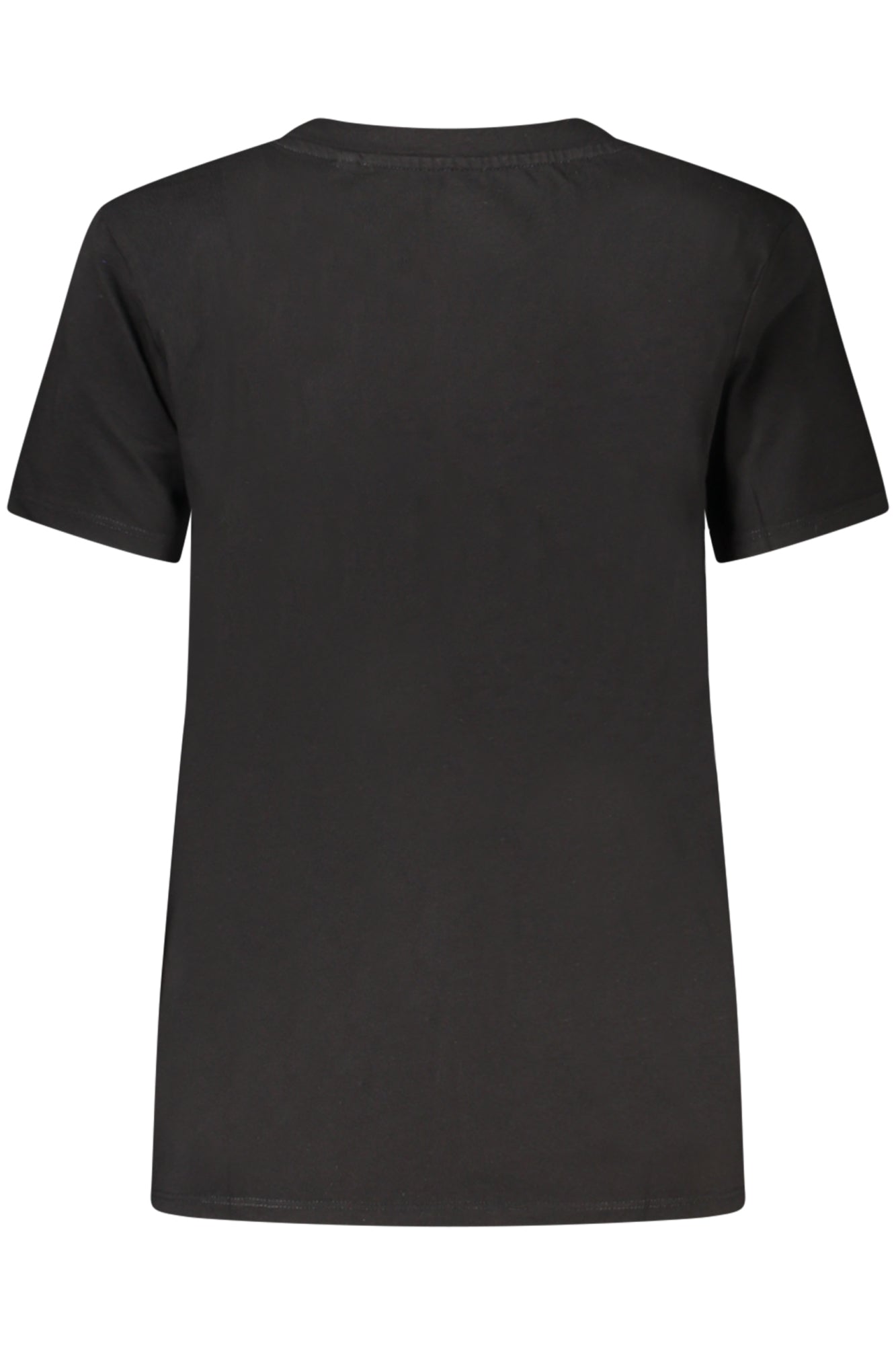 W2BI69K8FQ1_NEJBLK – Damen Kurzarm T-Shirt Schwarz aus Bio-Baumwolle mit Logo-Druck – Größe: S, M, L, XL, 2XL – Farbe: Nero