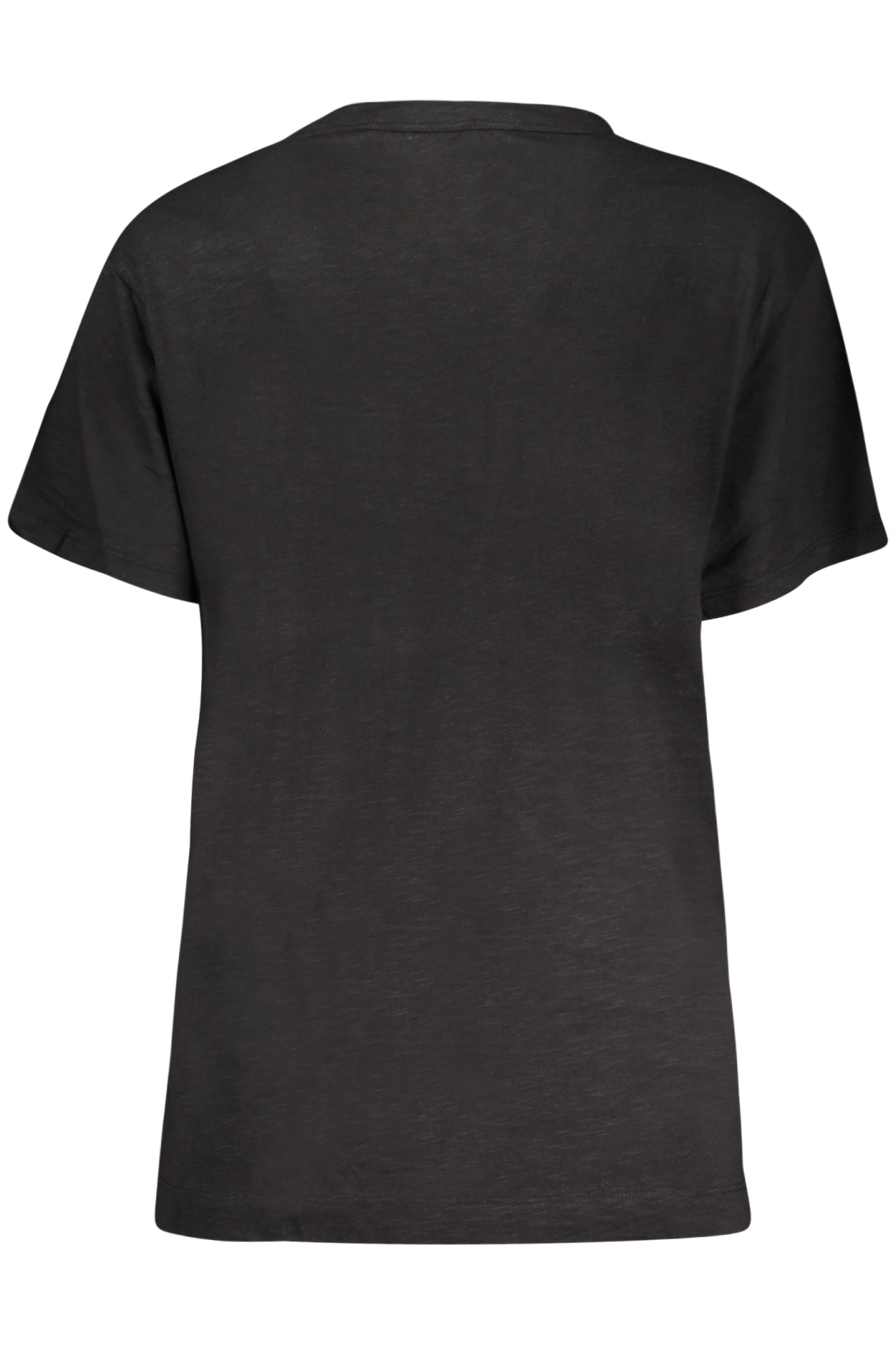 W4YI35KC8T0_NEJBLK – Schwarzes Damen T-Shirt mit Strass und Applikationen – Kurzarm, Rundhals – Größe: XS, S, M, L – Farbe: Nero