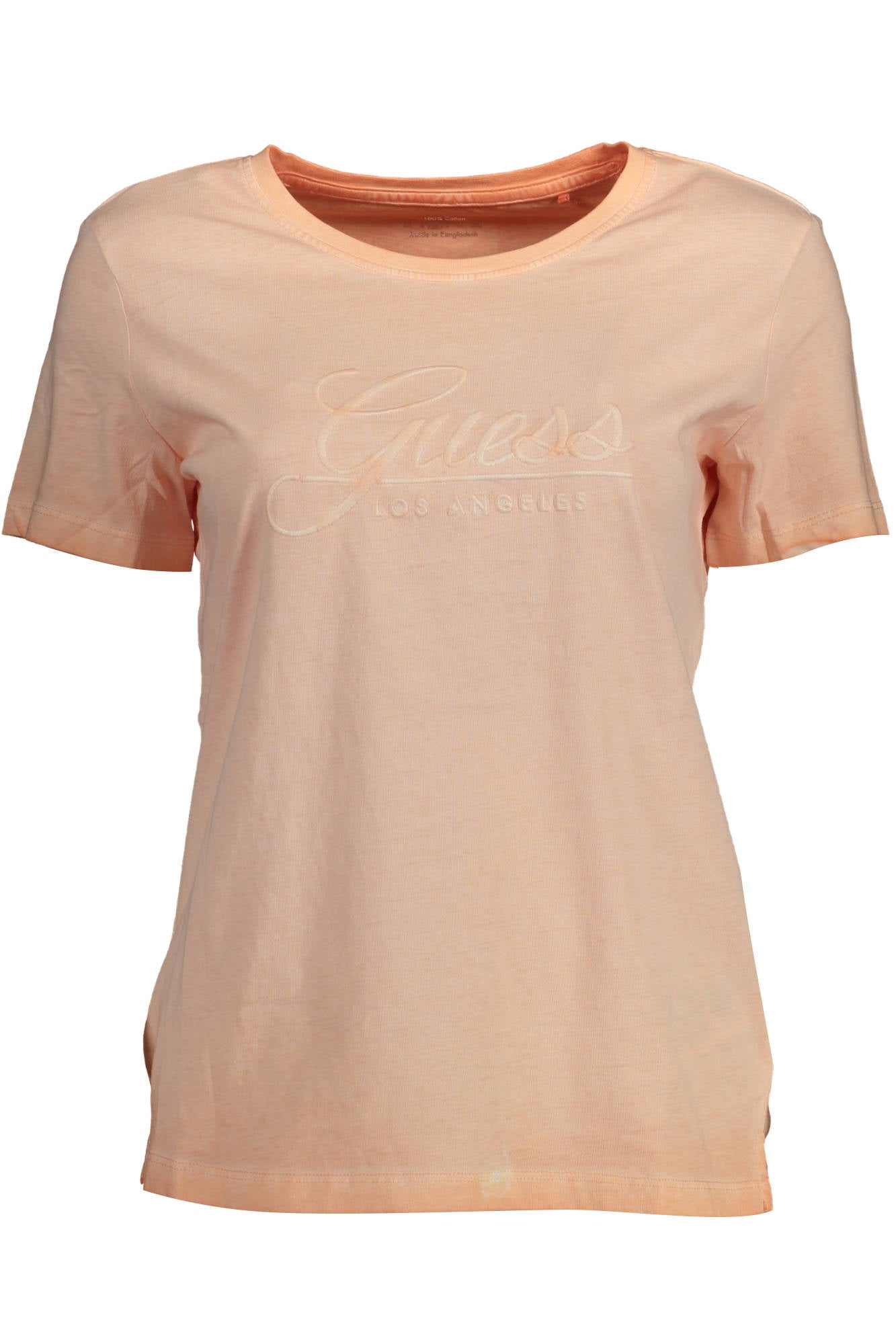 W2GI09I3Z00_ROSA_G6L1 – Damen Kurzarm-T-Shirt Rosa – Weicher Look mit Stickerei & Logo – Größe: XS, S – Farbe: Rosa