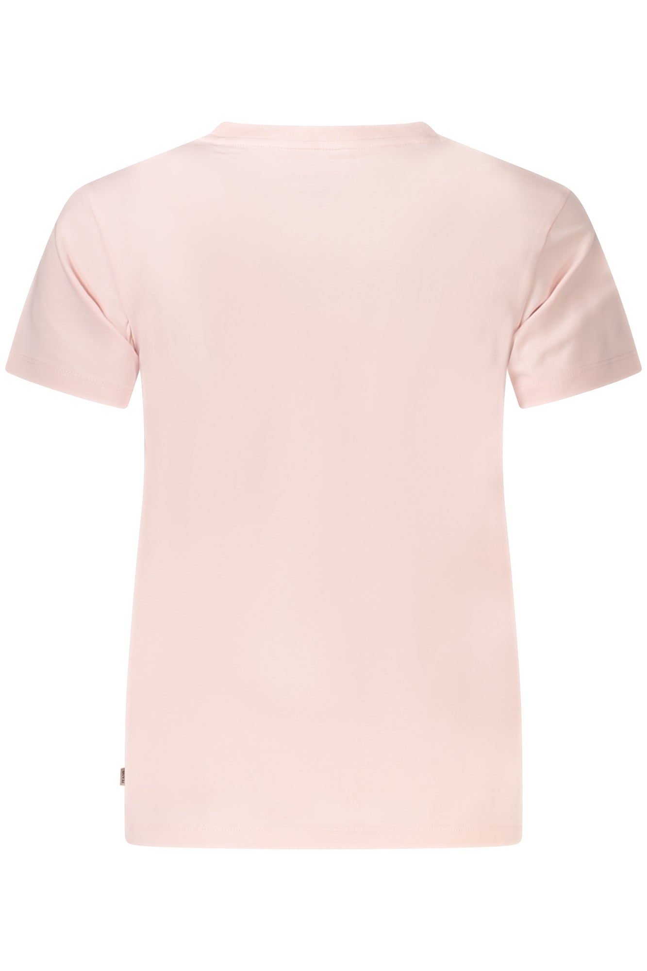 W4YI10J1314_RSA61U – Damen T-Shirt Rosa Regular Fit aus Bio-Baumwolle mit Logo-Applikation – Größe: XS, S – Farbe: Rosa