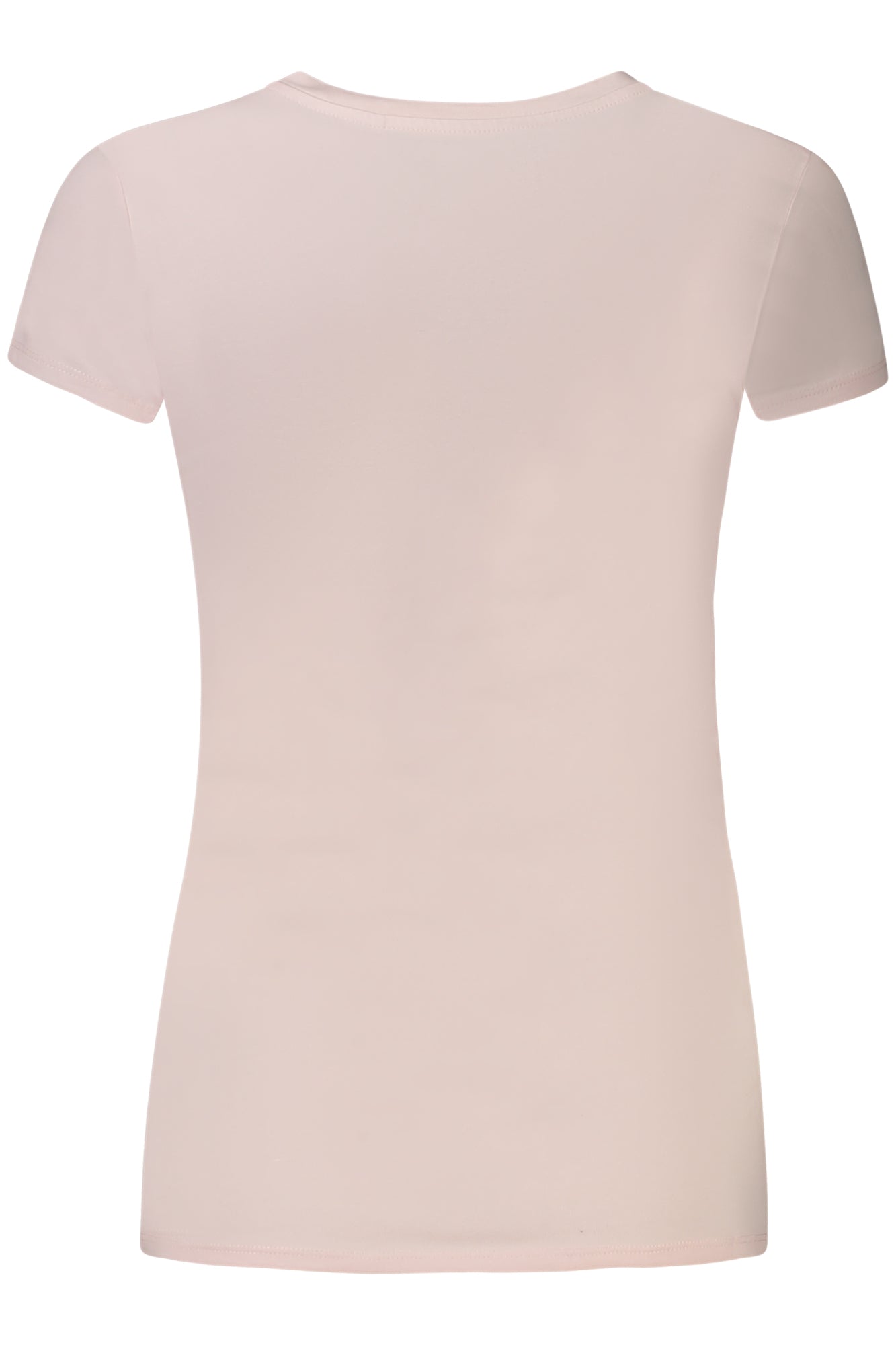 W5GI43KA0Q1_RSA60W – Damen T-Shirt Rosa aus Bio-Baumwolle mit Strass & Logo – Größe: XS, S, M, XL – Farbe: Rosa