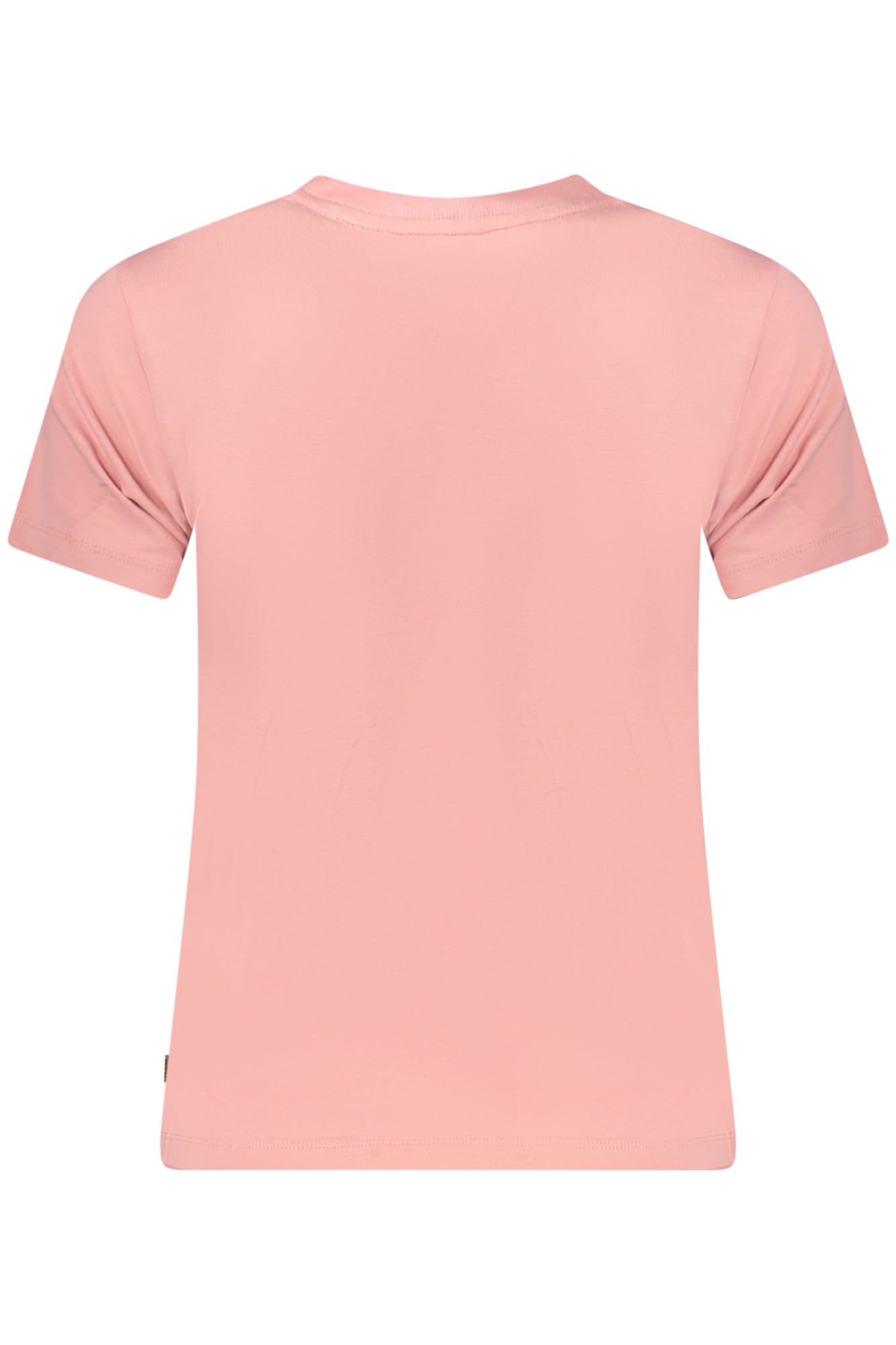 W4YI04J1314_RSG682 – Damen Slim Fit T-Shirt in Rosa aus Bio-Baumwolle mit Logo-Druck – Größe: S, L – Farbe: Rosa