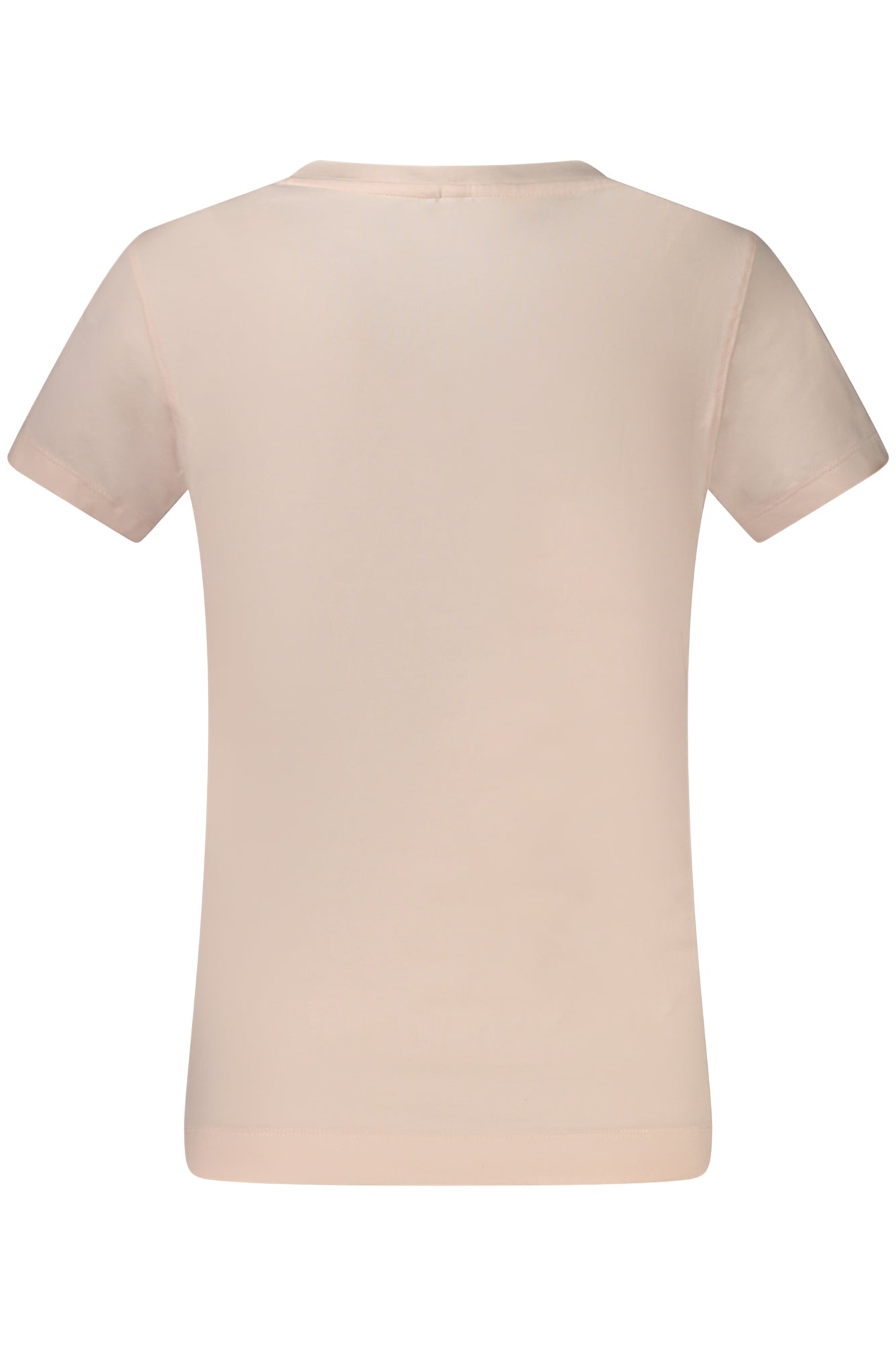 W4GI30J1314_RSG6K8 – Rosa Damen T-Shirt aus Bio-Baumwolle mit Applikationen und weiterem Ausschnitt – Größe: XS, S, M, L – Farbe: Rosa