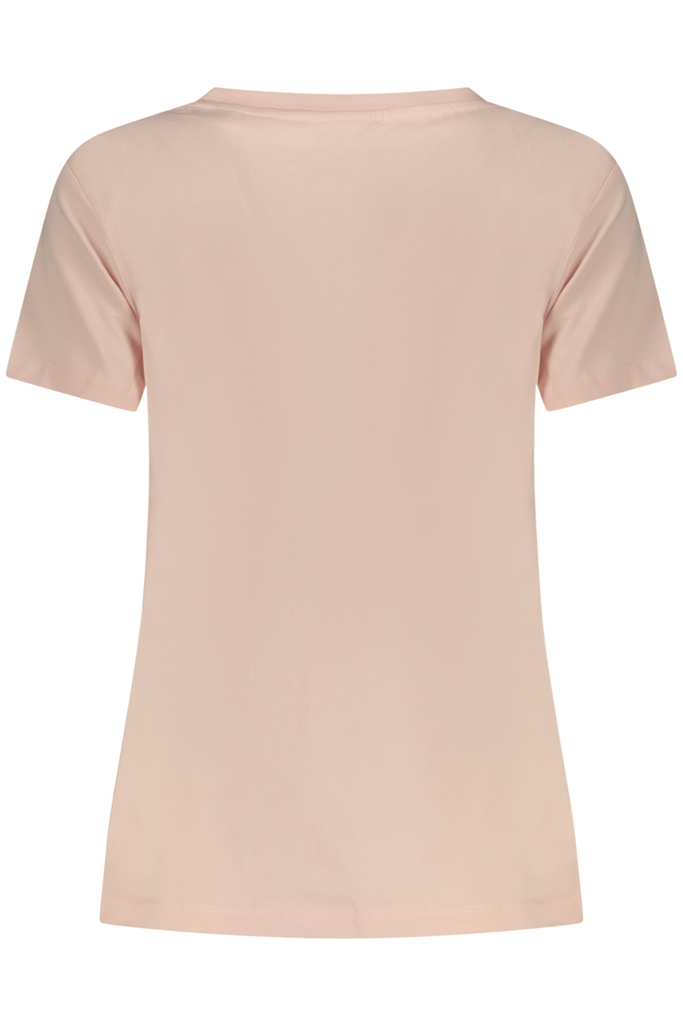 V3BI11J1314_RSG63M – Damen Rosa Kurzarm-T-Shirt mit Strass & Bio-Baumwolle Rundhals – Größe: 2XS, XS, S, M, L, XL – Farbe: Rosa