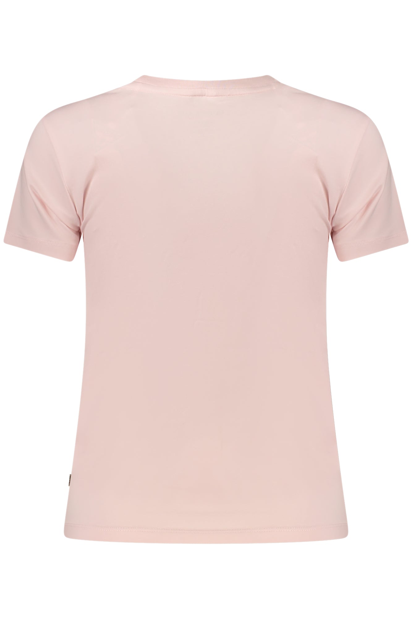 W5RI52J1314_RSA61U – Rosa Damen T-Shirt aus Bio-Baumwolle, Slim Fit mit Applikation – Größe: XS, S, M, L – Farbe: Rosa