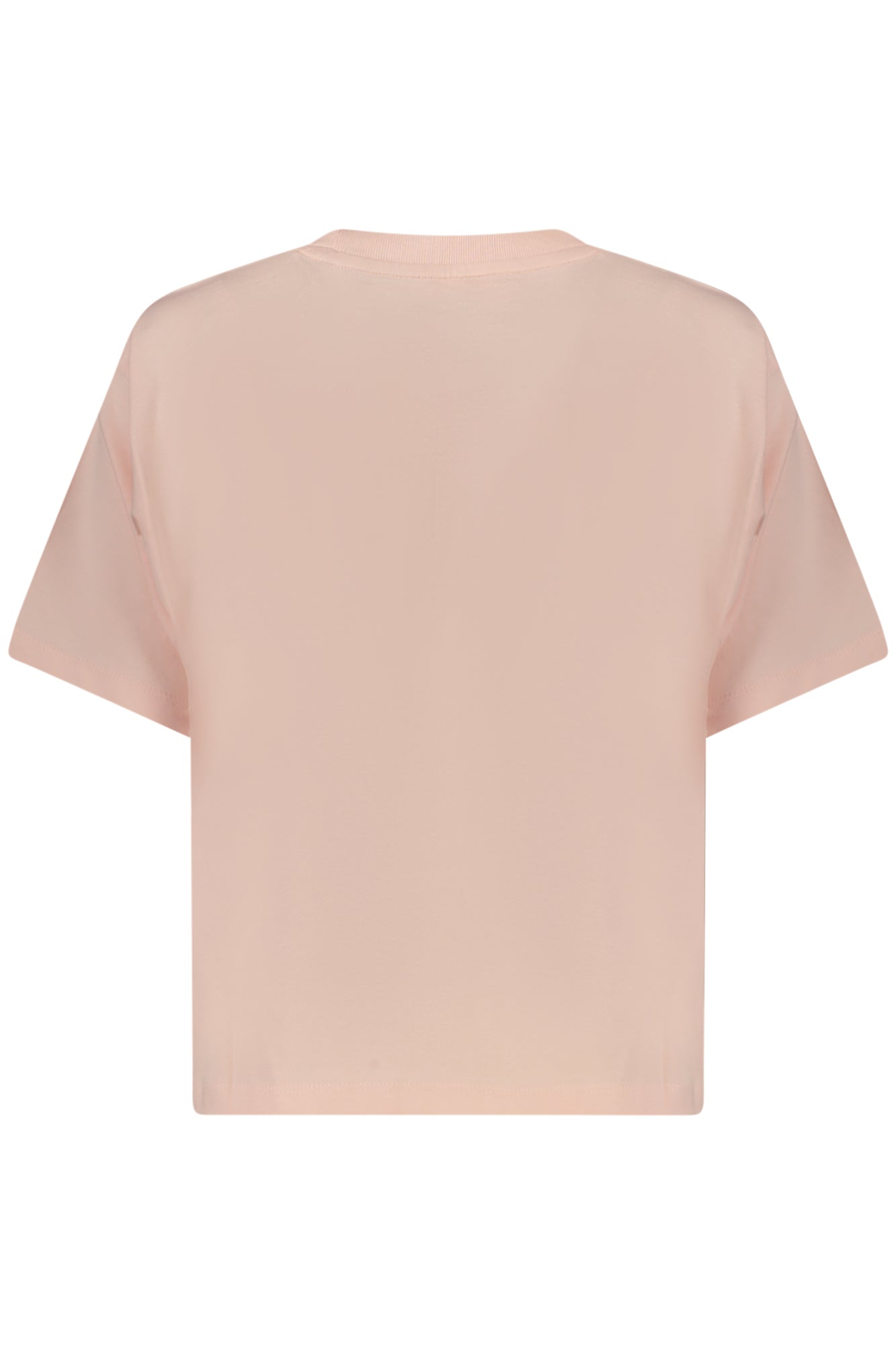 W4YI05K8HM0_RSG6R4 – Rosa Damen T-Shirt aus Bio-Baumwolle mit Logo-Applikation – Größe: S, M, L, XL, 2XL – Farbe: Rosa