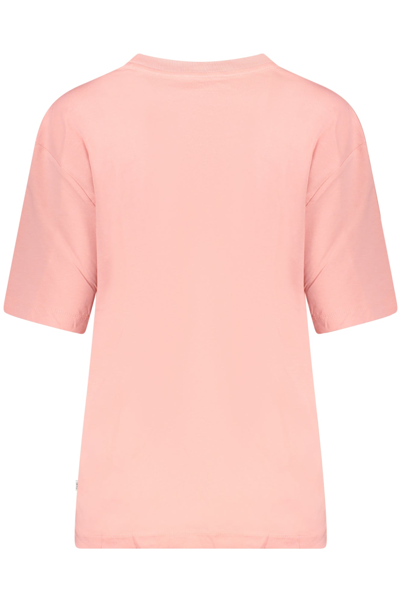 W4YI76K8HM0_RSG682 – Oversized Damen T-Shirt Rosa aus Bio-Baumwolle mit Logo-Druck – Größe: XS, S, M, L, XL – Farbe: Rosa
