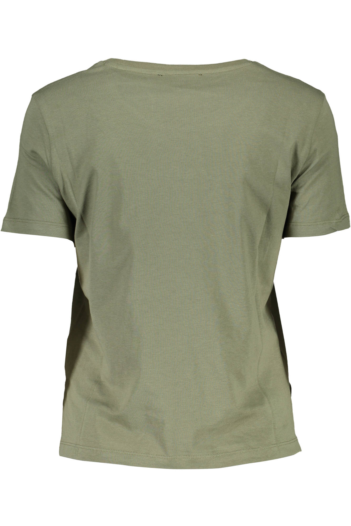 W1RI05JA900_VERDE_G8U0 – Damen Kurzarm T-Shirt Grün mit Logo & Rundhalsausschnitt – Größe: XL – Farbe: Verde