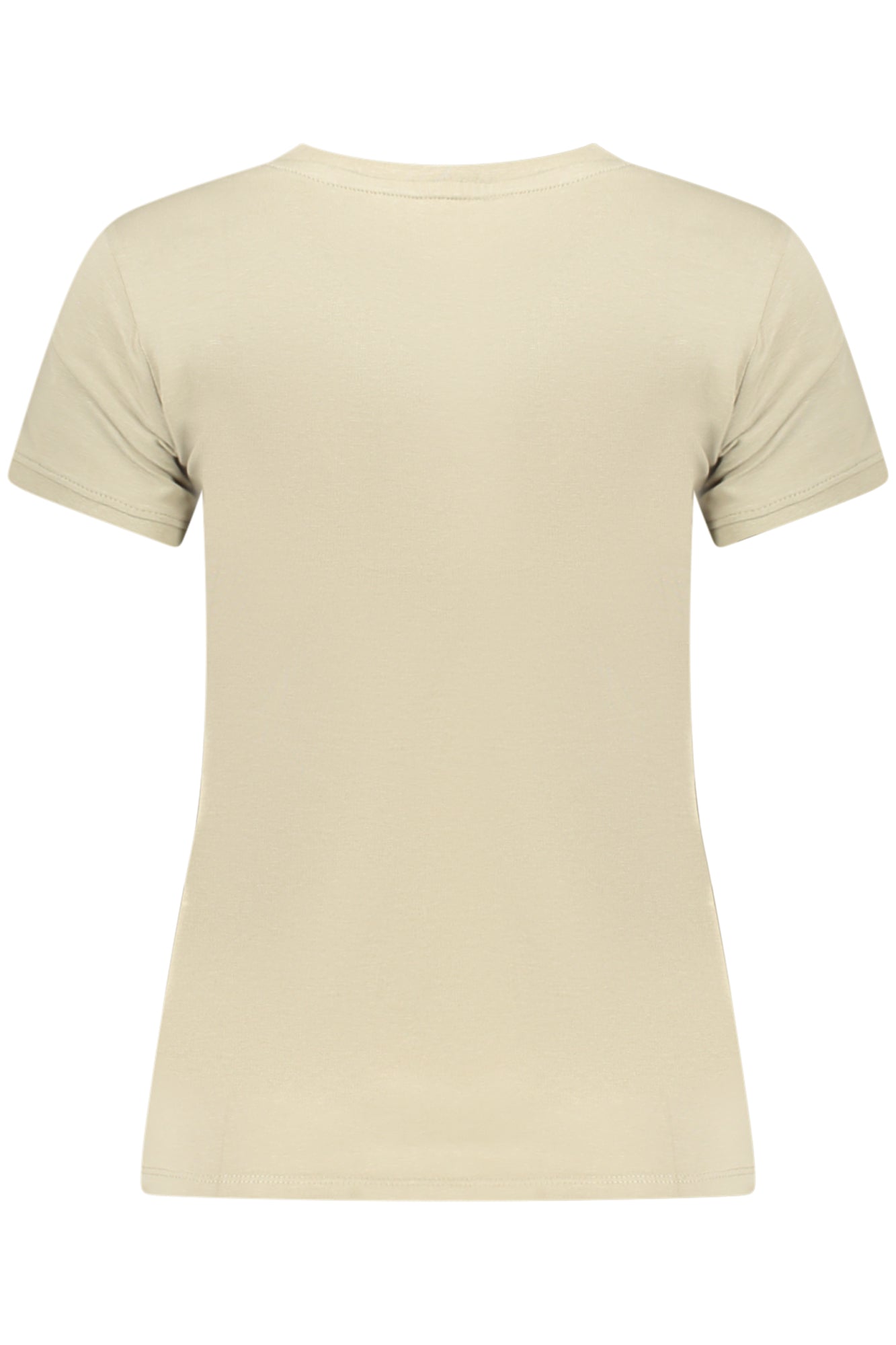 W2YI45J1314_VEG8CJ – Damen T-Shirt Grün V-Ausschnitt Bio-Baumwolle mit Applikation – Größe: S, M, L – Farbe: Verde