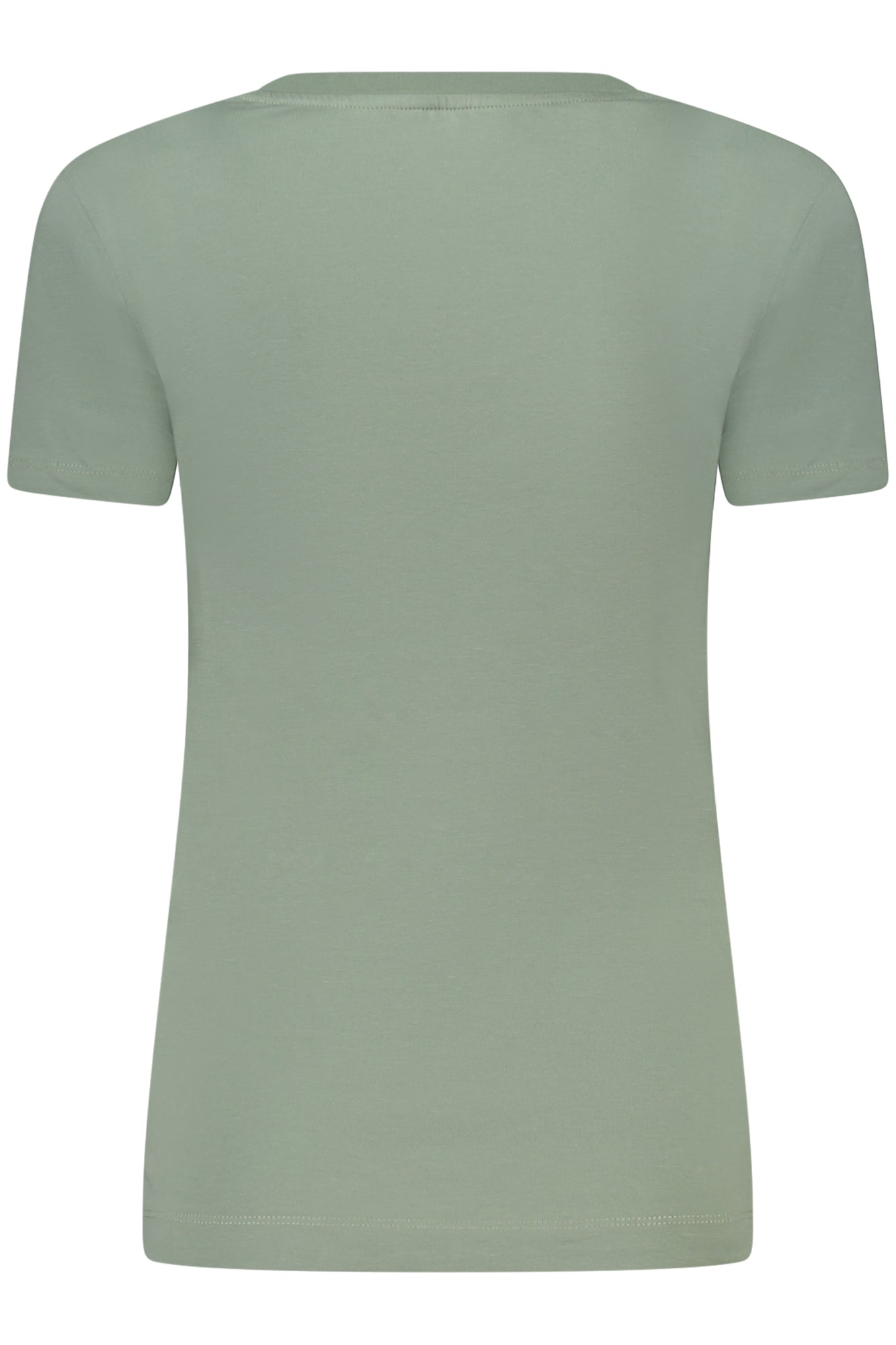 W4GI21J1314_VEG8DP – Grünes Damen T-Shirt mit Strass & Print – Nachhaltige Bio-Baumwolle – Größe: XS, S, L – Farbe: Verde