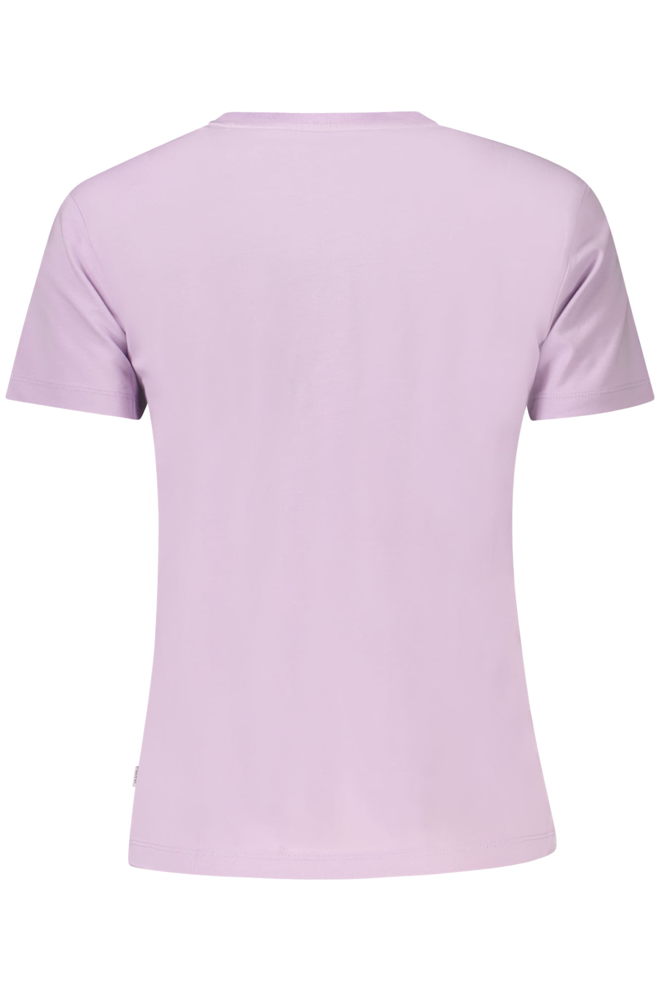 W4YI02J1314_VIG487 – Damen Lila T-Shirt Slim Fit Bio-Baumwolle mit Druck & Logodetails – Größe: XS, S, L, XL – Farbe: Viola