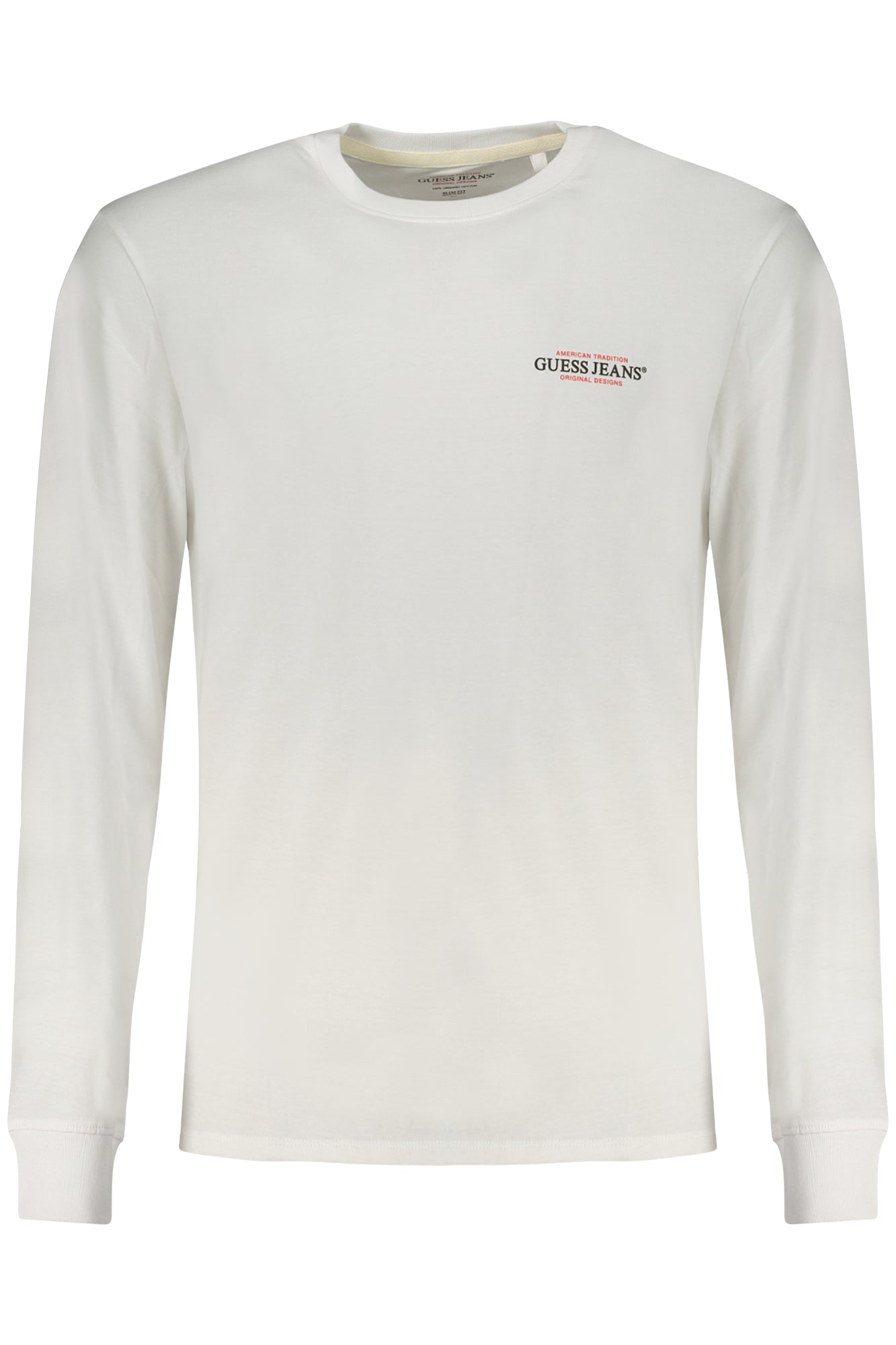 M4YI54K8HM0_BIG011 – Herren Slim Fit Bio-Baumwolle T-Shirt mit Druck - Weiß – Größe: S, M, L, XL, 2XL – Farbe: Bianco