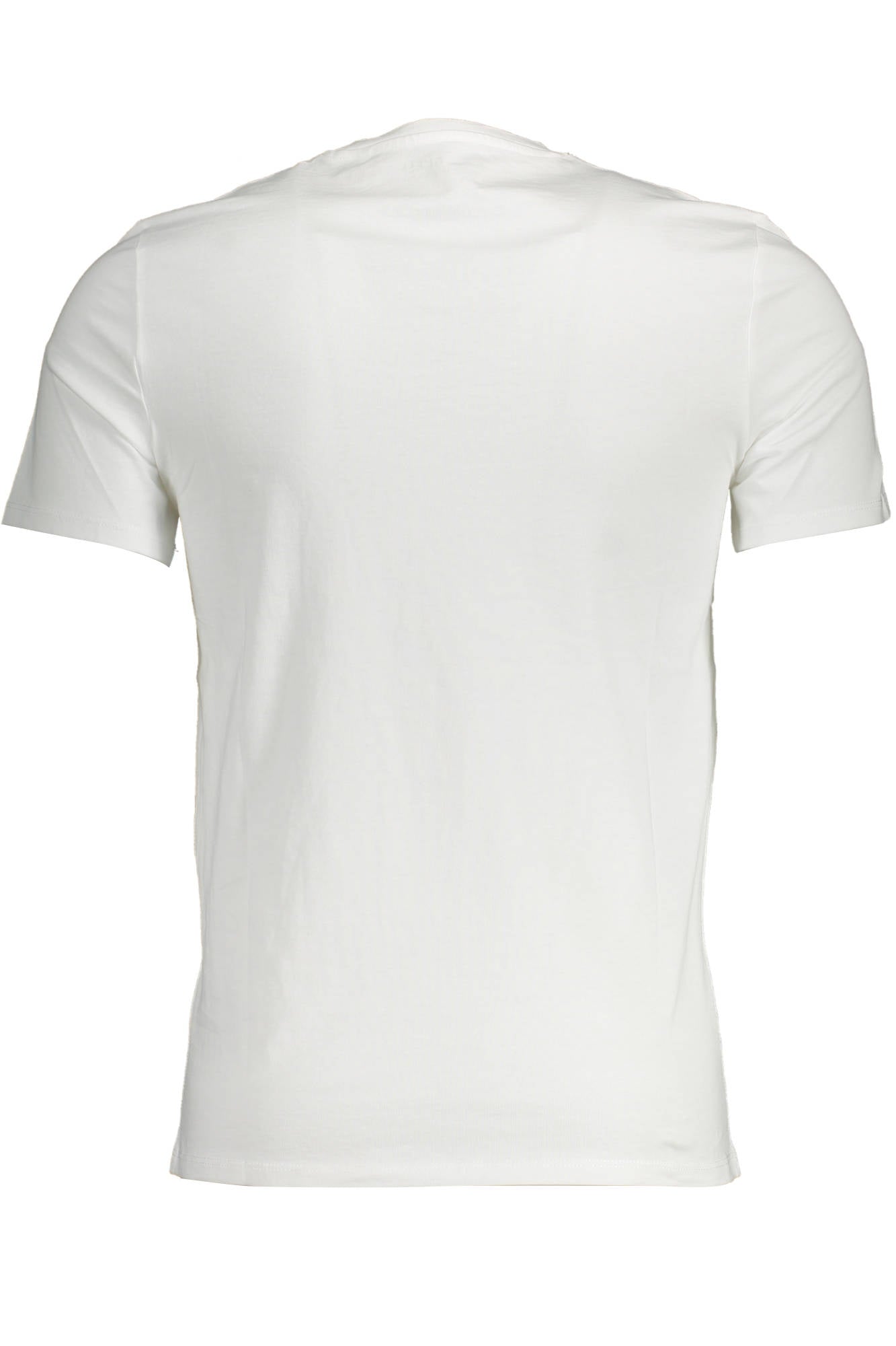 M1RI37I3Z11_BIANCO_TWHT – Weißes Herren-T-Shirt Slim-Fit V-Ausschnitt mit Logo-Detail – Größe: 2XL – Farbe: Bianco