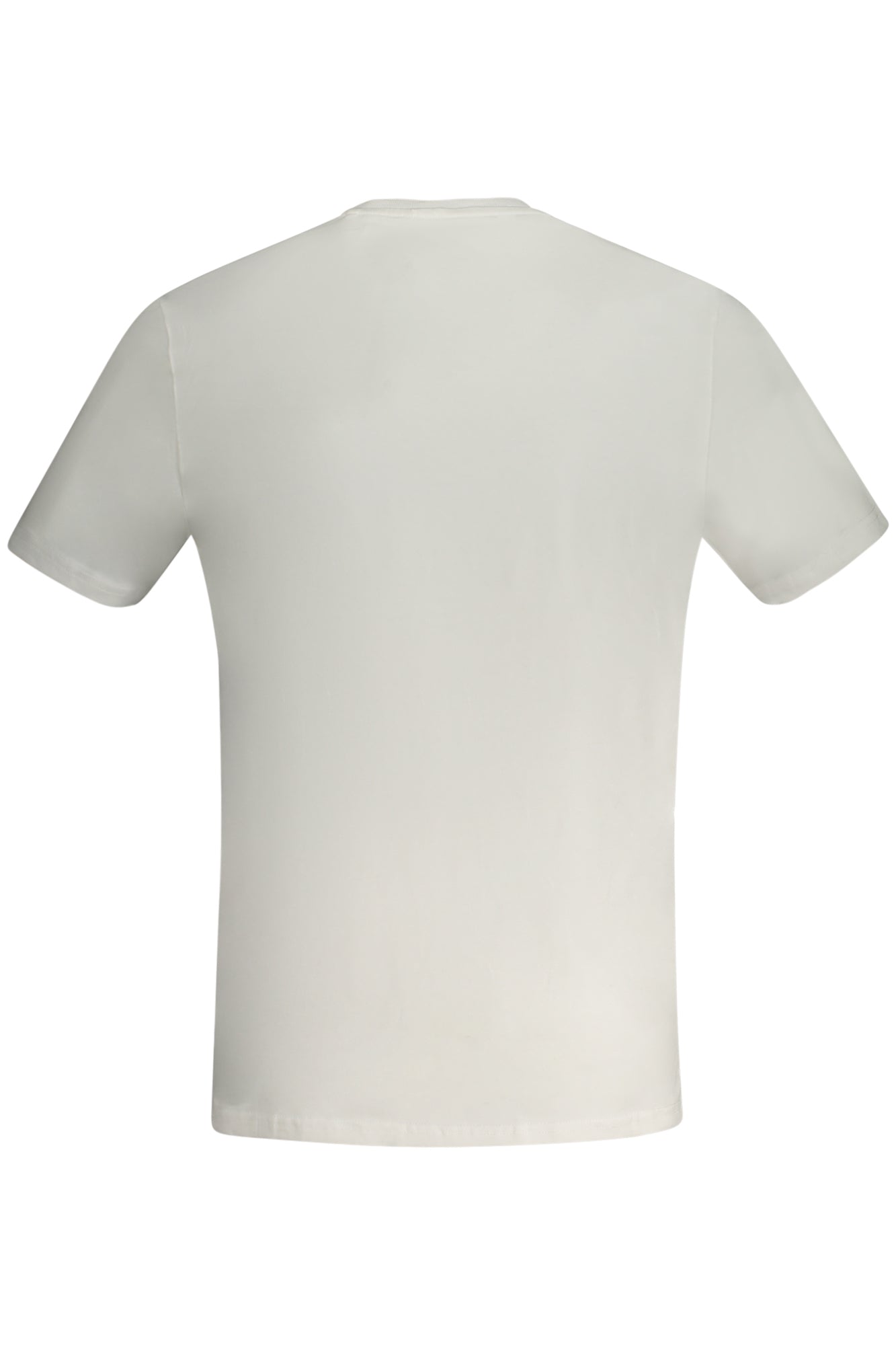 M4GI61J1314_BIG011 – Herren Kurzarm T-Shirt Weiß Slim Fit Rundhals Bio-Baumwolle Logo Print – Größe: XL – Farbe: Bianco
