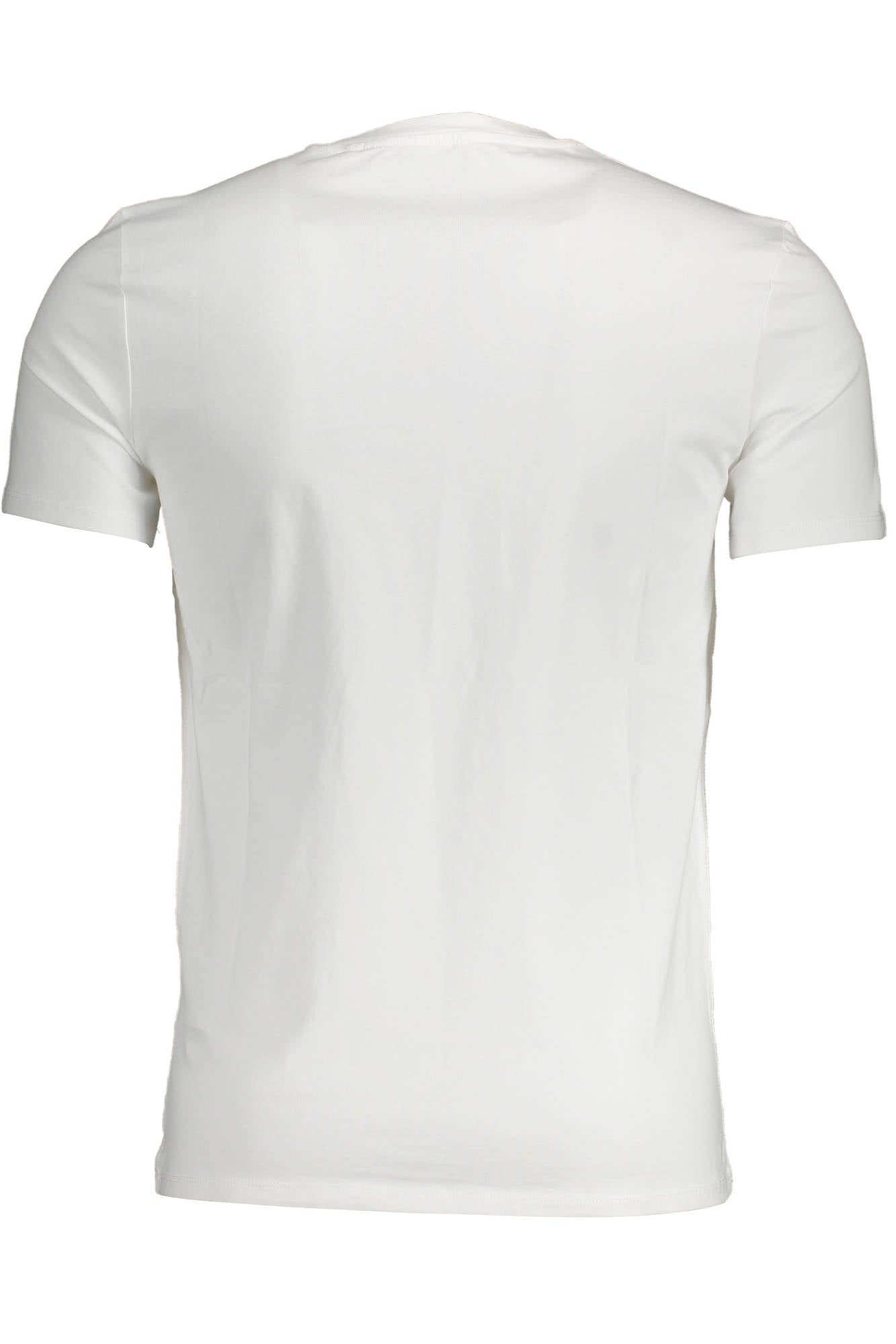M0YI24J1300-1_BIANCO_TWHT – Slim Fit Weißes Herren T-Shirt mit Rundhalsausschnitt und Logo – Größe: 2XL – Farbe: Bianco