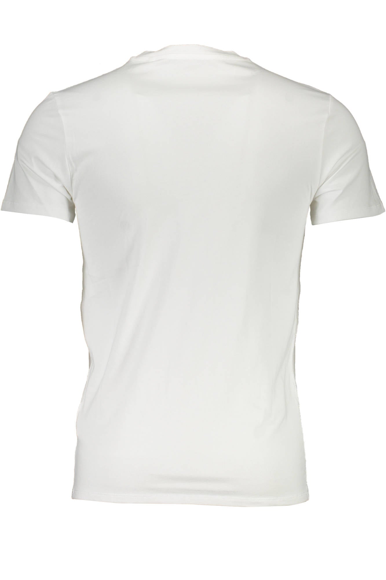 M1RI32J1311_BIANCO_TWHT – Herren Weißes Super Slim T-Shirt mit V-Ausschnitt und Logo – Größe: XL, 2XL – Farbe: Bianco