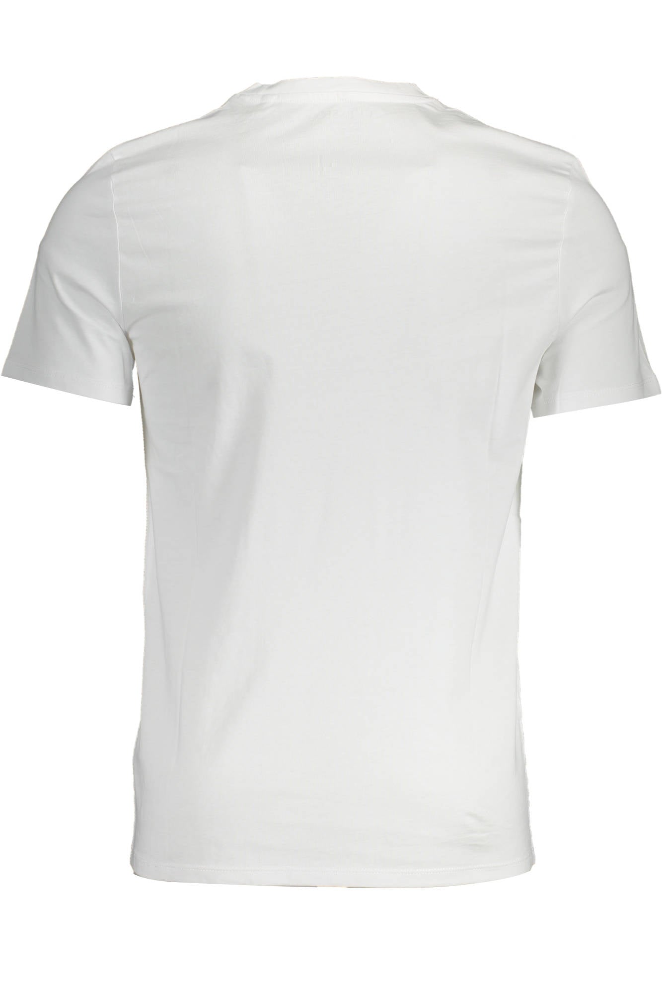 M0YI37I3Z11_BIANCO_TWHT – Herren Slim Fit T-Shirt Weiß mit V-Ausschnitt & Logo - Kurzarmtop – Größe: 2XL – Farbe: Bianco