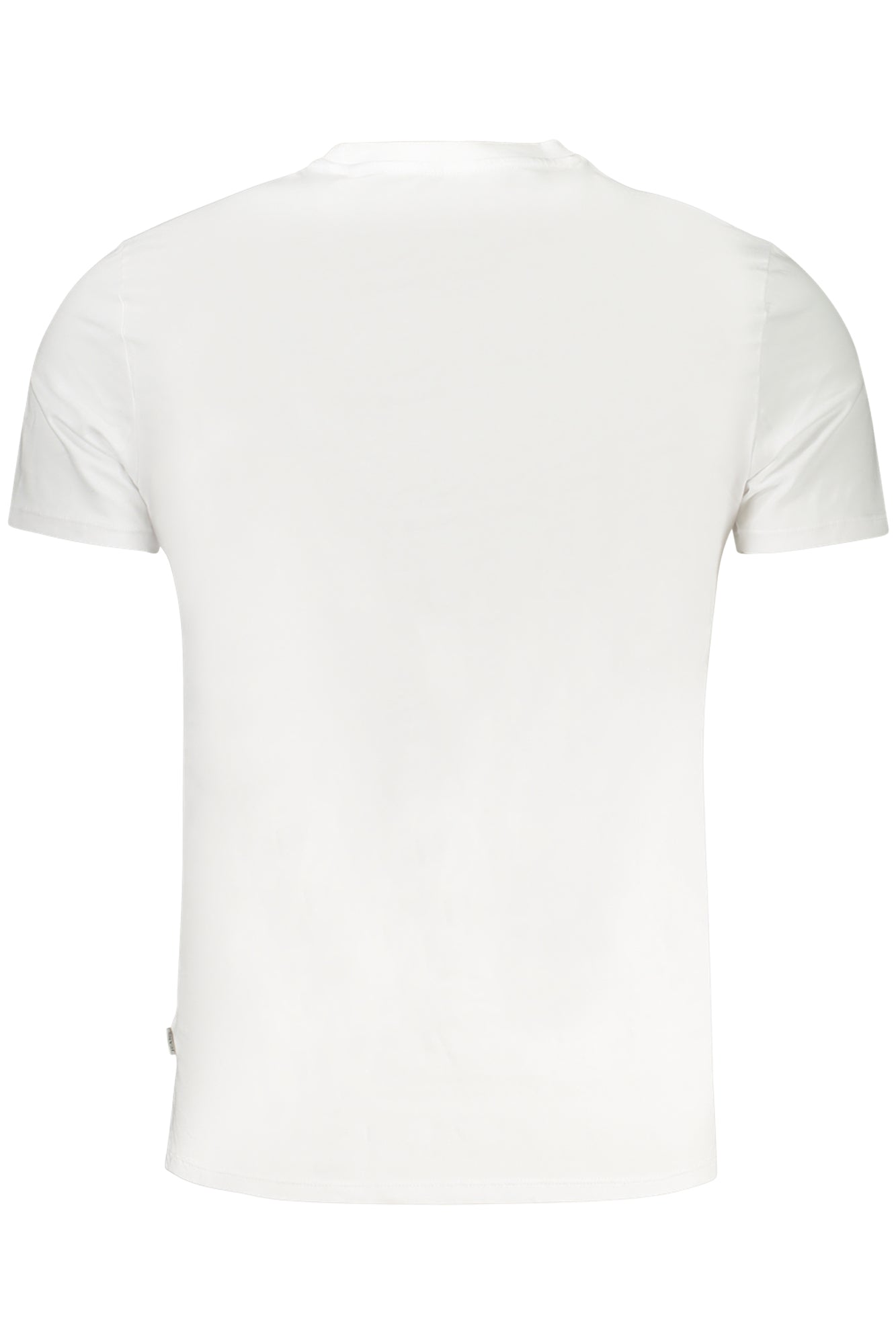 M4BZ39K6YW1_BIG011 – Herren Weißes Kurzarm T-Shirt mit Rundhals und Logo-Design – Größe: S, M, L, XL, 2XL – Farbe: Bianco