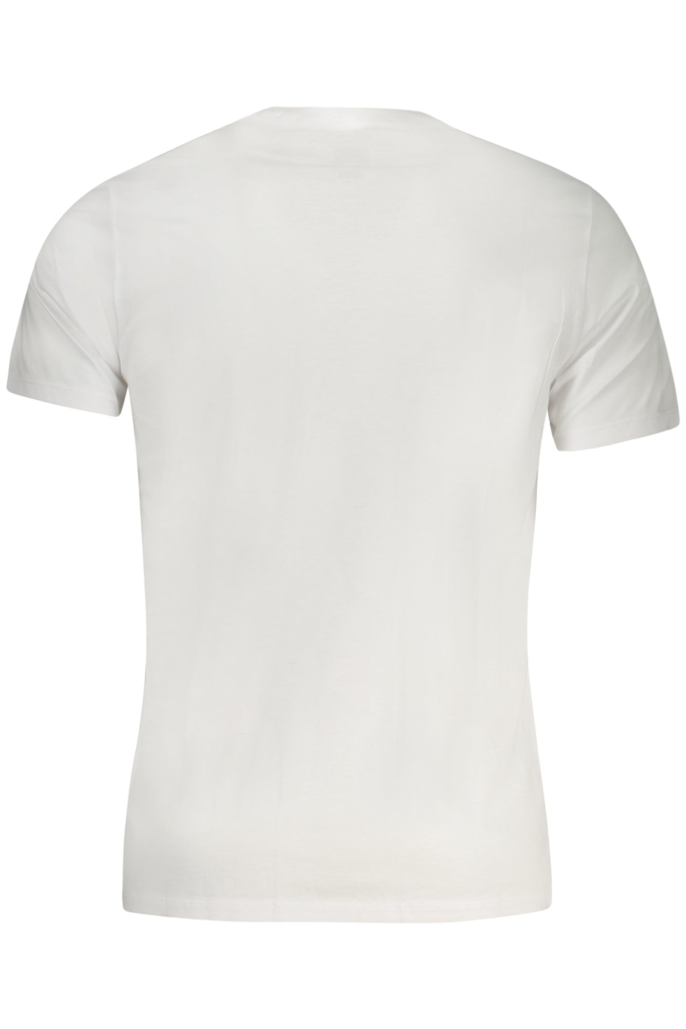 M4GP39K7HD0_BIG011 – Elegantes Weißes Herren Kurzarmshirt mit Rundhals und Sticklogo – Größe: S, M, L, XL – Farbe: Bianco