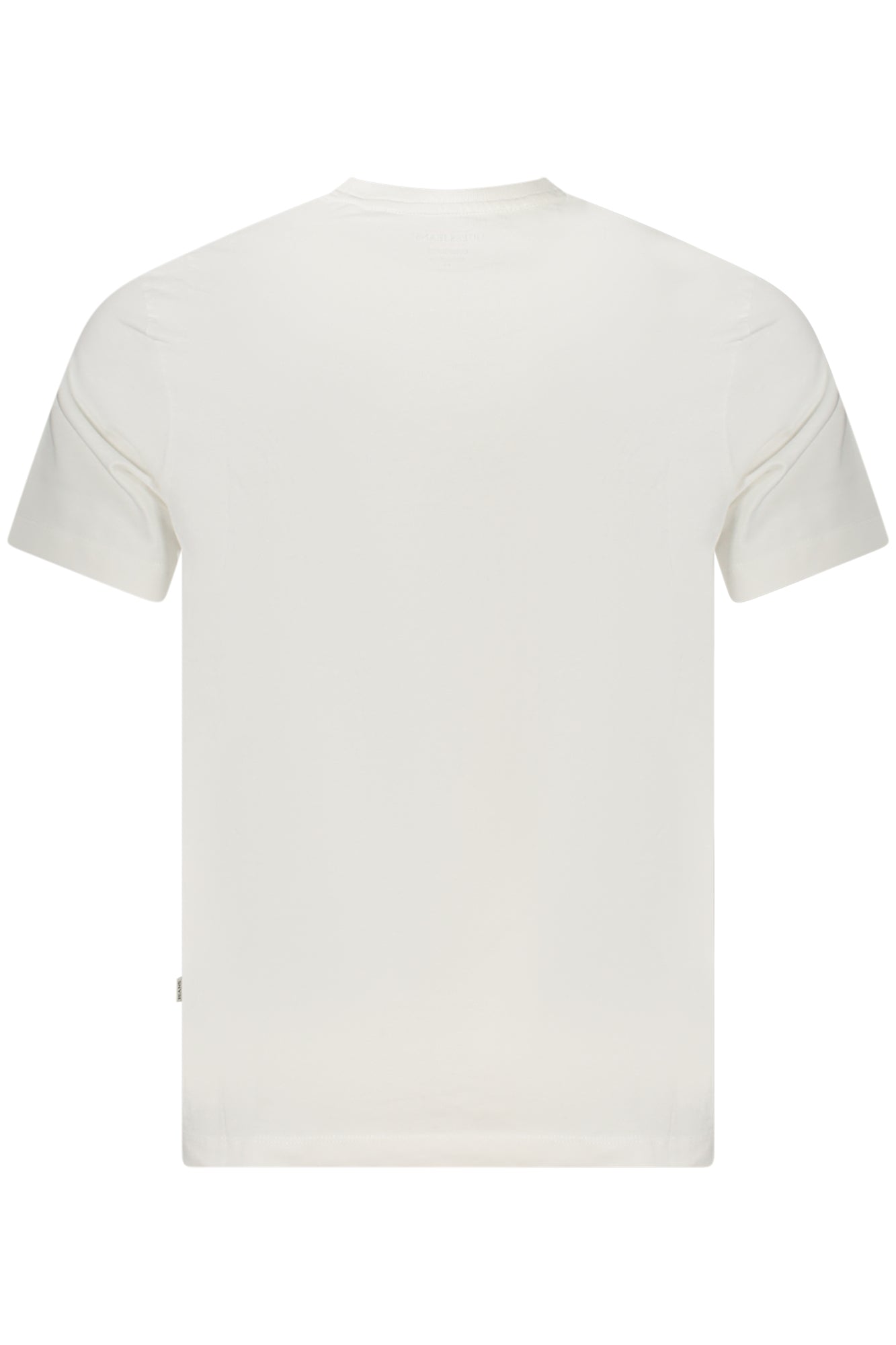 M5GI55K8FQ4_BIG011 – Herren Weißes Bio-Baumwoll T-Shirt mit Logo & Rundhalsausschnitt – Größe: S, M, L, XL, 2XL – Farbe: Bianco