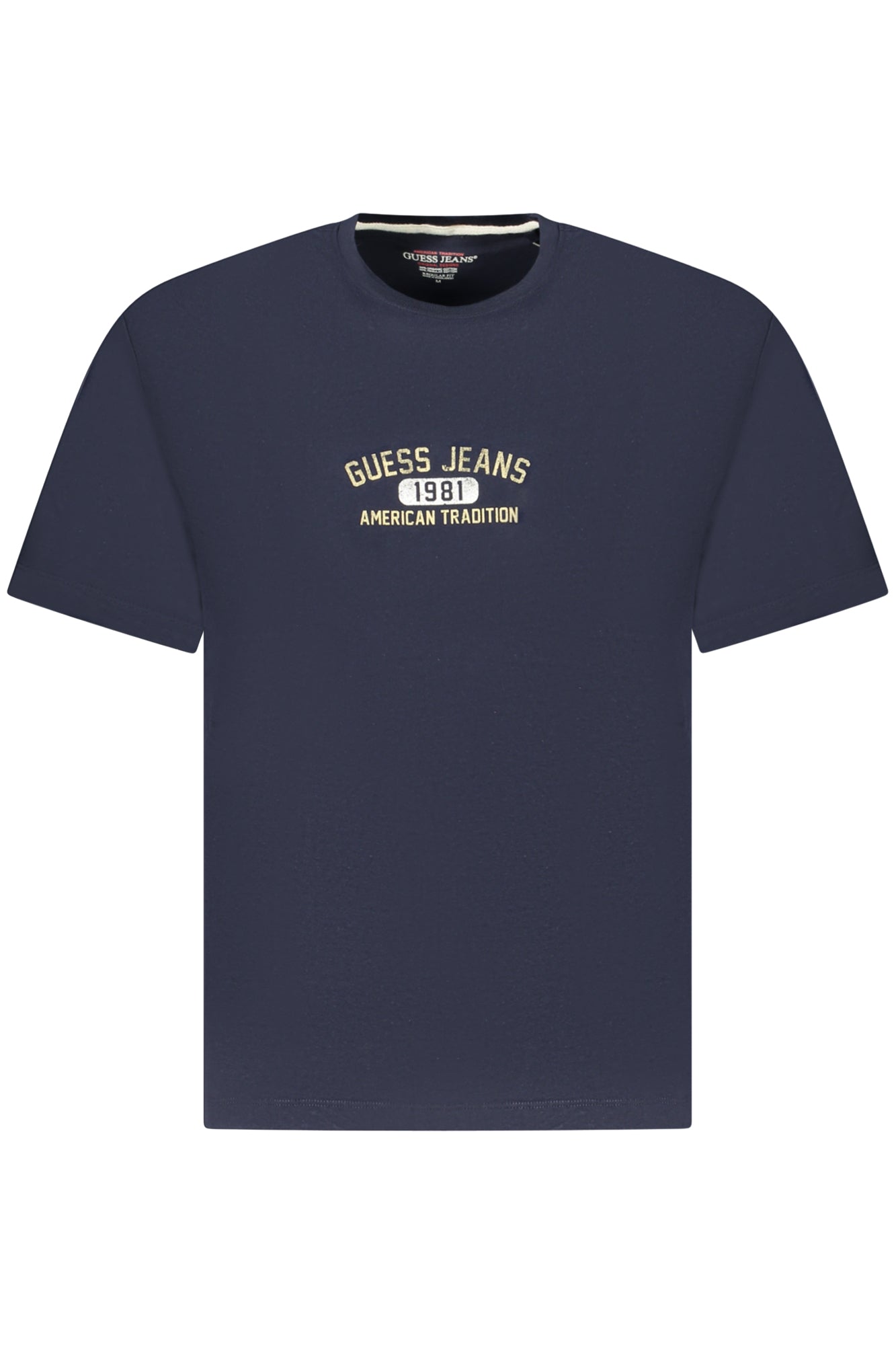 M5RI77K8FQ4_BLA71W – Herren Kurzarm-T-Shirt Blau aus Bio-Baumwolle mit Logo-Druck – Größe: S, M, L, XL, 2XL – Farbe: Blu