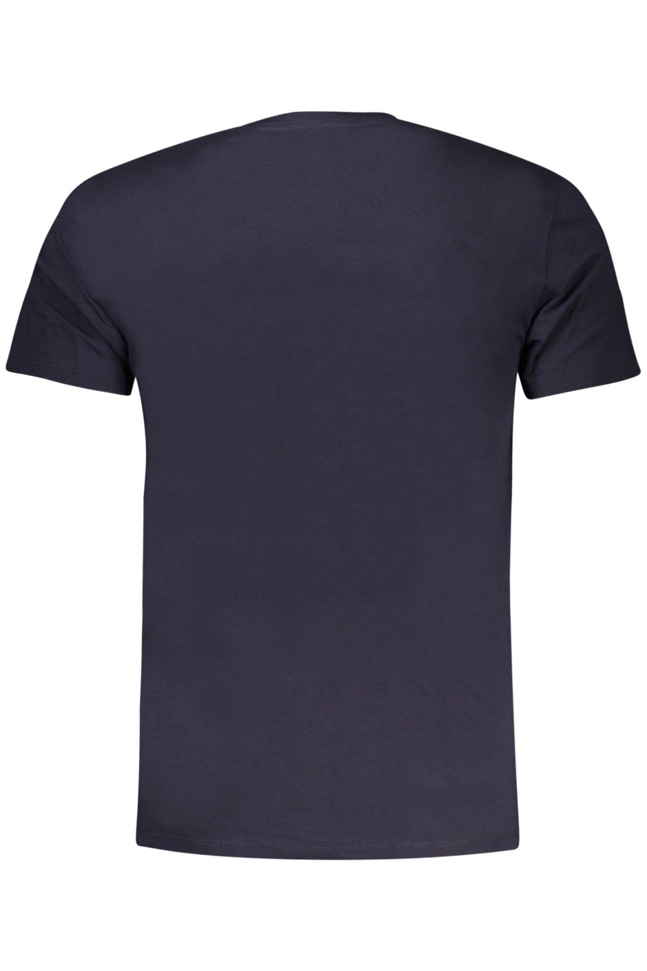 M4GP39K7HD0_BLG7V2 – Herren Kurzarm T-Shirt Blau mit Stickerei und Rundhals Design – Größe: S, M, L, XL, 2XL – Farbe: Blu
