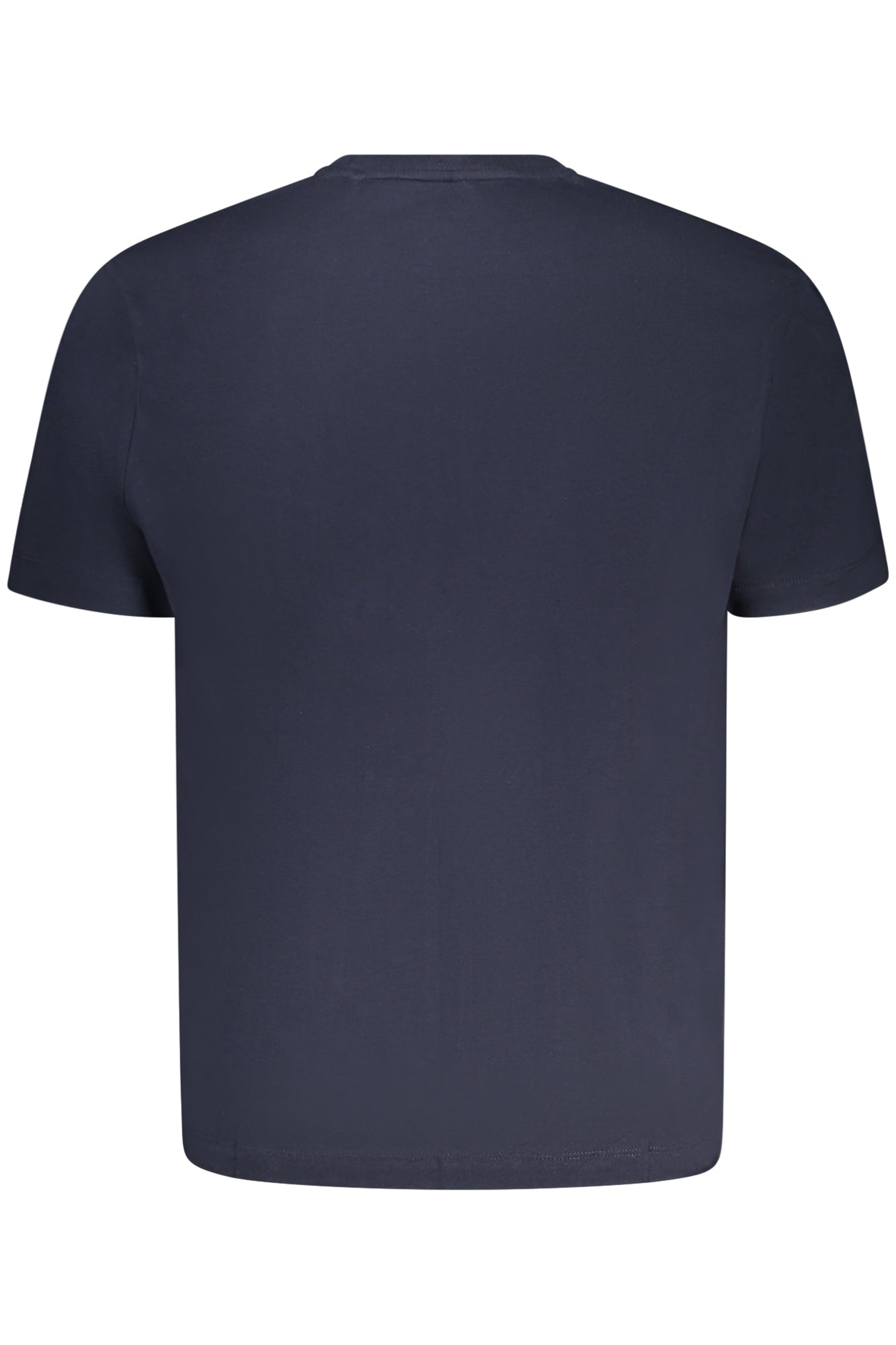 M5RI75K8FQ4_BLA71W – Herren Kurzarm T-Shirt Blau aus Bio-Baumwolle mit Print & Logo – Größe: S, M, L – Farbe: Blu