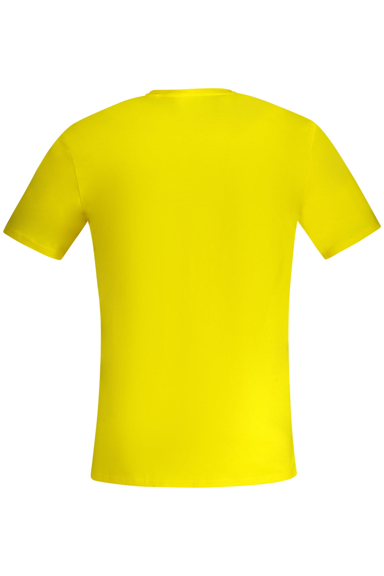 F4GI00J1311_GIA21E – Gelbes kurzärmliges Herren T-Shirt aus Bio-Baumwolle mit Logo-Druck – Größe: XL, M, L – Farbe: Giallo