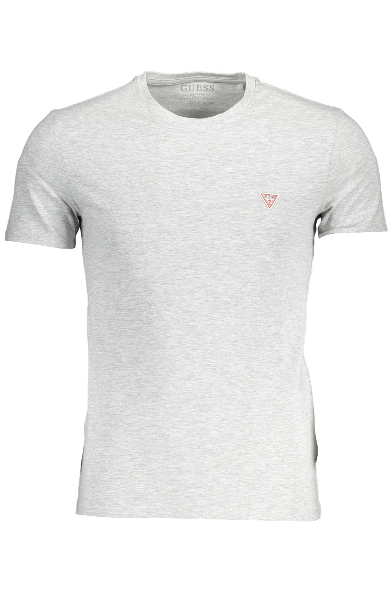 M0YI24J1300_GRIGIO_LHY – Graues Herren T-Shirt mit Logo und Rundhalsausschnitt - Kurzarm – Größe: 2XL – Farbe: Grigio