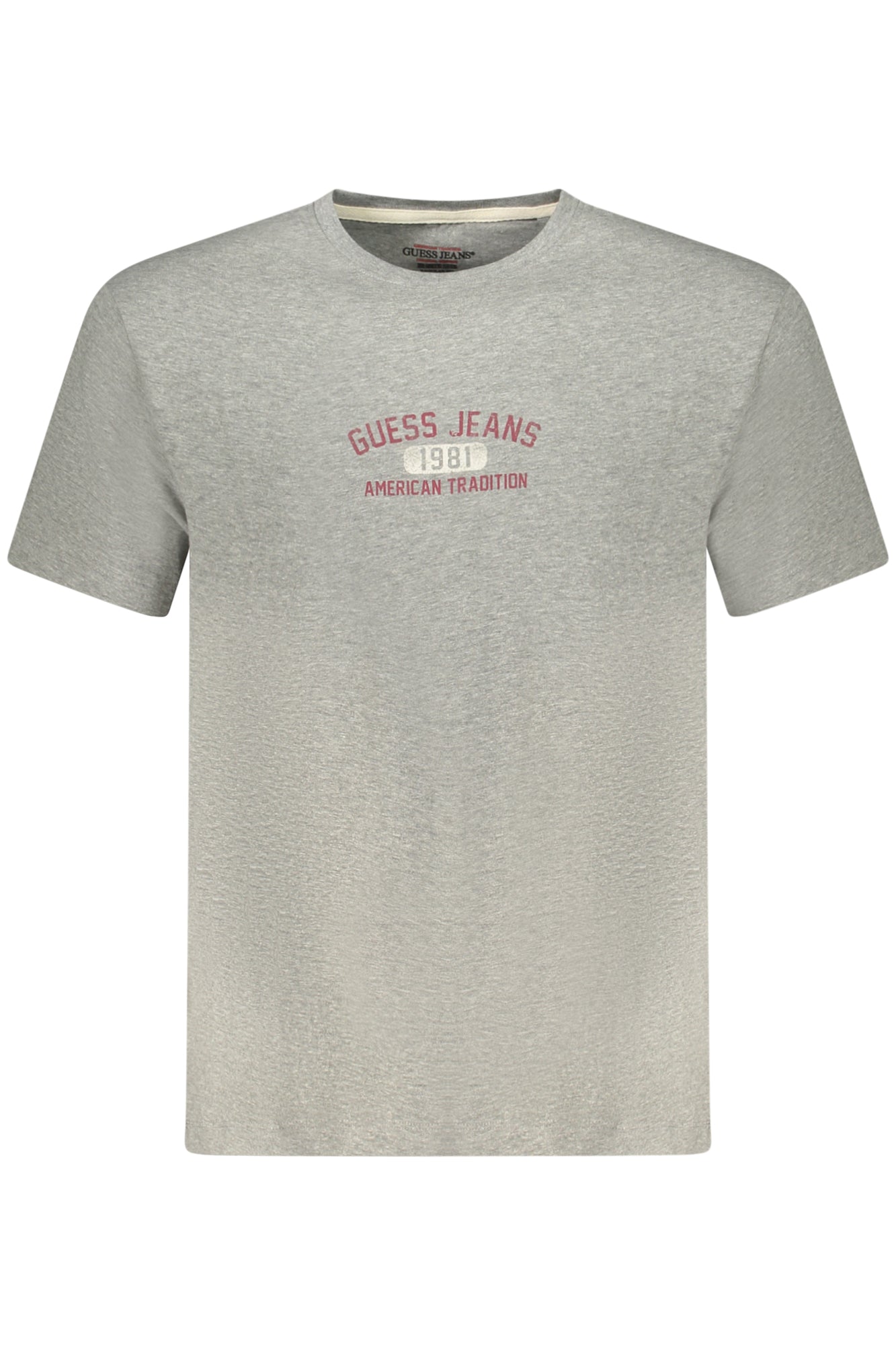 M5RI77K8FQ4_GRH90Z – Bio-Baumwoll T-Shirt für Herren: Kurzarm, Grau, mit Logo-Print – Größe: S, M, L, XL, 2XL – Farbe: Grigio