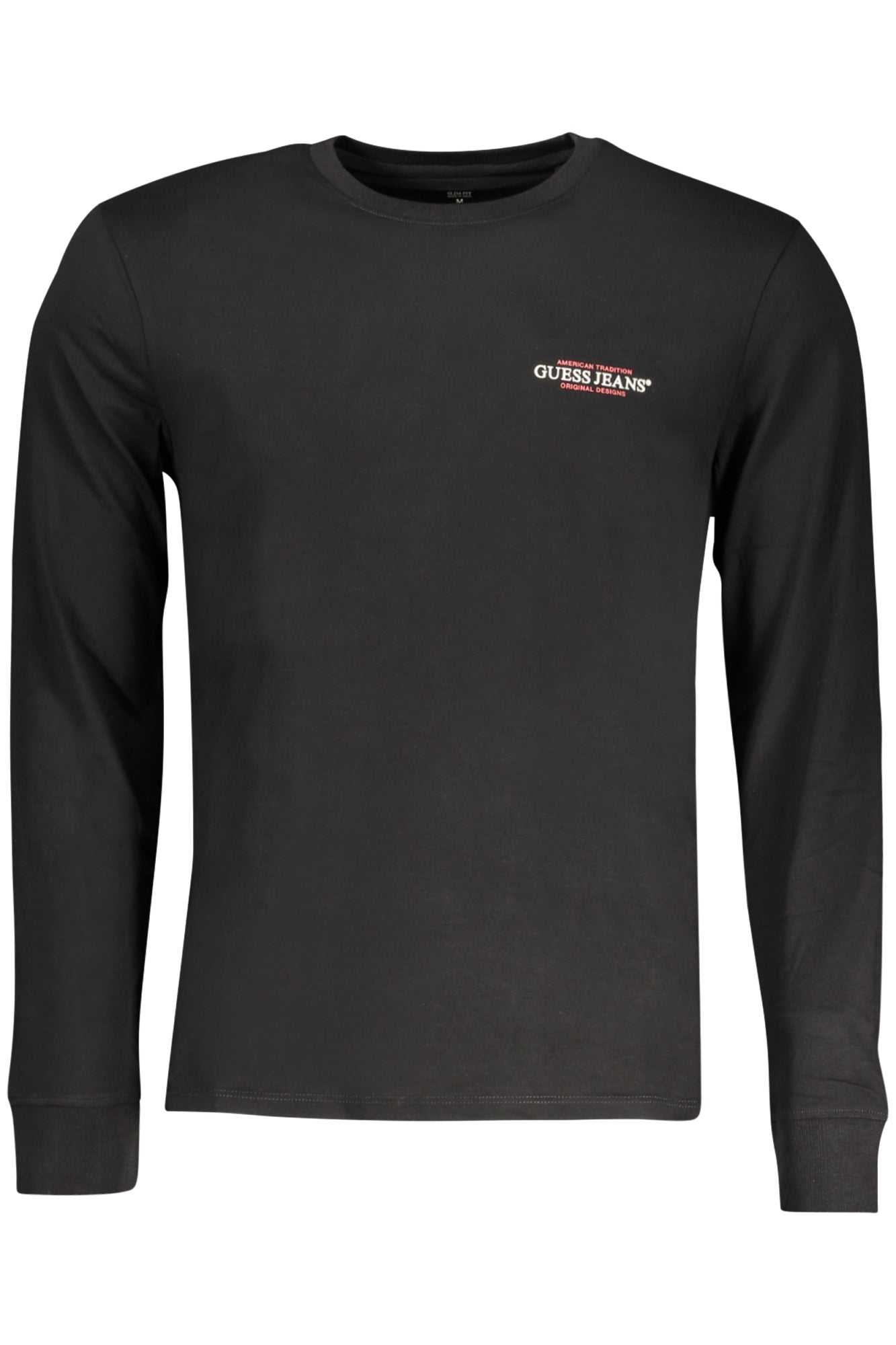 M4YI54K8HM0_NEJBLK – Herren Slim Fit Schwarz T-Shirt aus Bio-Baumwolle mit Druck-Logo – Größe: S, M, XL – Farbe: Nero