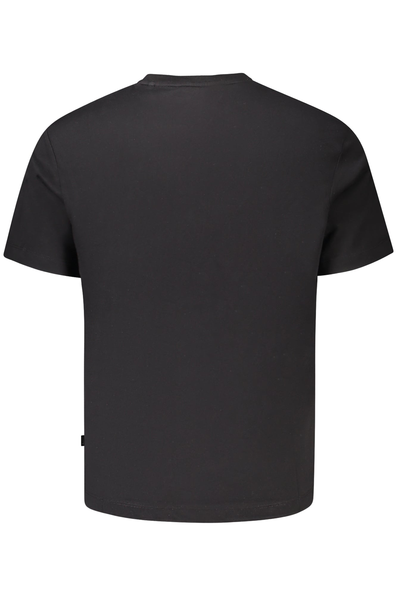 M5GI55K8FQ4_NEJBLK – Herren Schwarz Bio-Baumwoll T-Shirt mit Logo-Druck und Rundhals – Größe: S, M, L, XL, 2XL – Farbe: Nero