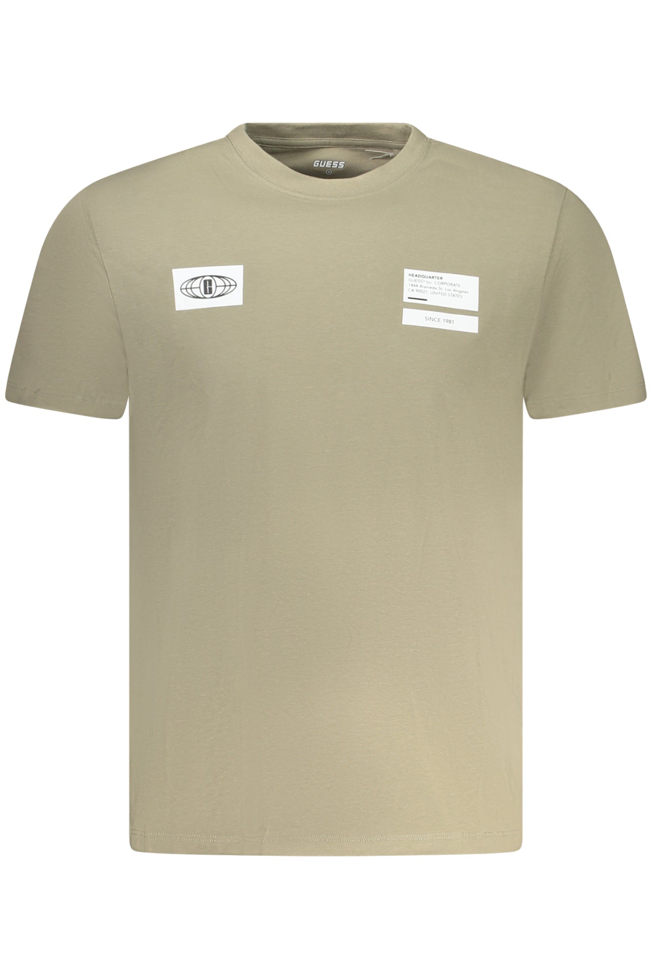 Z5RI14J1314_VEG855 – Herren Grün Kurzarm-T-Shirt aus Bio-Baumwolle mit Logo-Druck – Größe: XS, S, M, L – Farbe: Verde