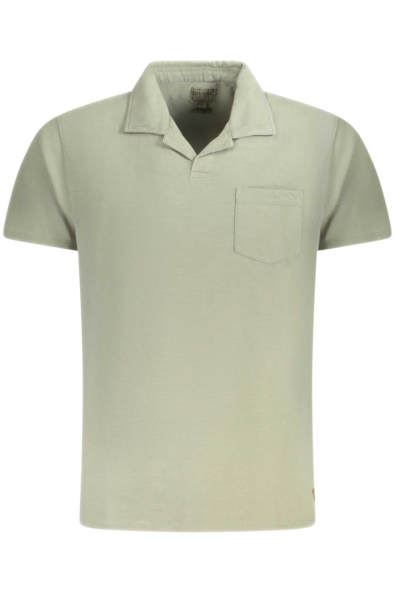 M5GP24KC6U1_VEF8GS – Grünes Herren Kurzarm T-Shirt mit V-Ausschnitt & Tasche – Regular Fit – Größe: S, M, L, XL, 2XL – Farbe: Verde